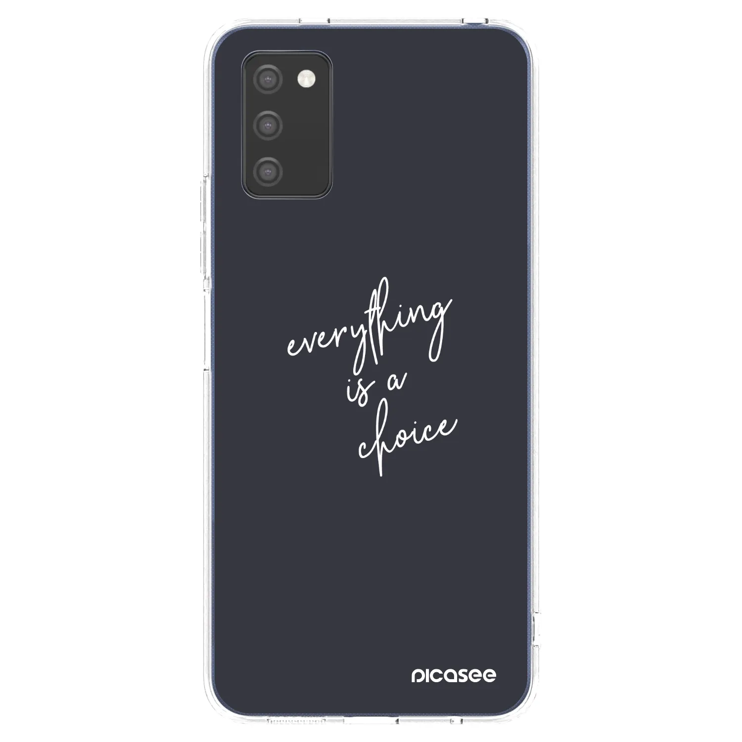 Picasee husă transparentă din silicon pentru Samsung Galaxy A03s A037G - Everything is a choice