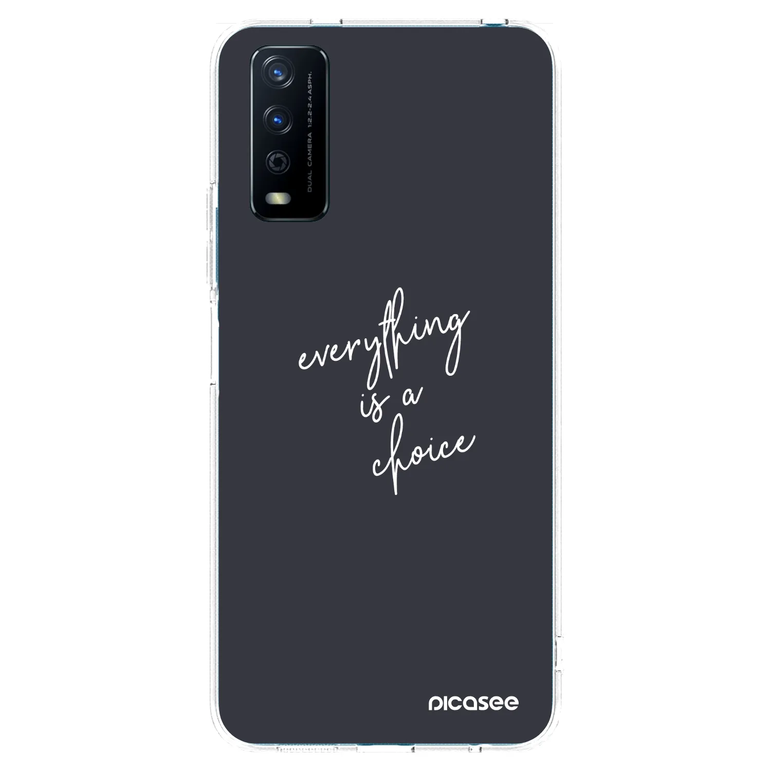 Picasee husă transparentă din silicon pentru Vivo Y11s - Everything is a choice