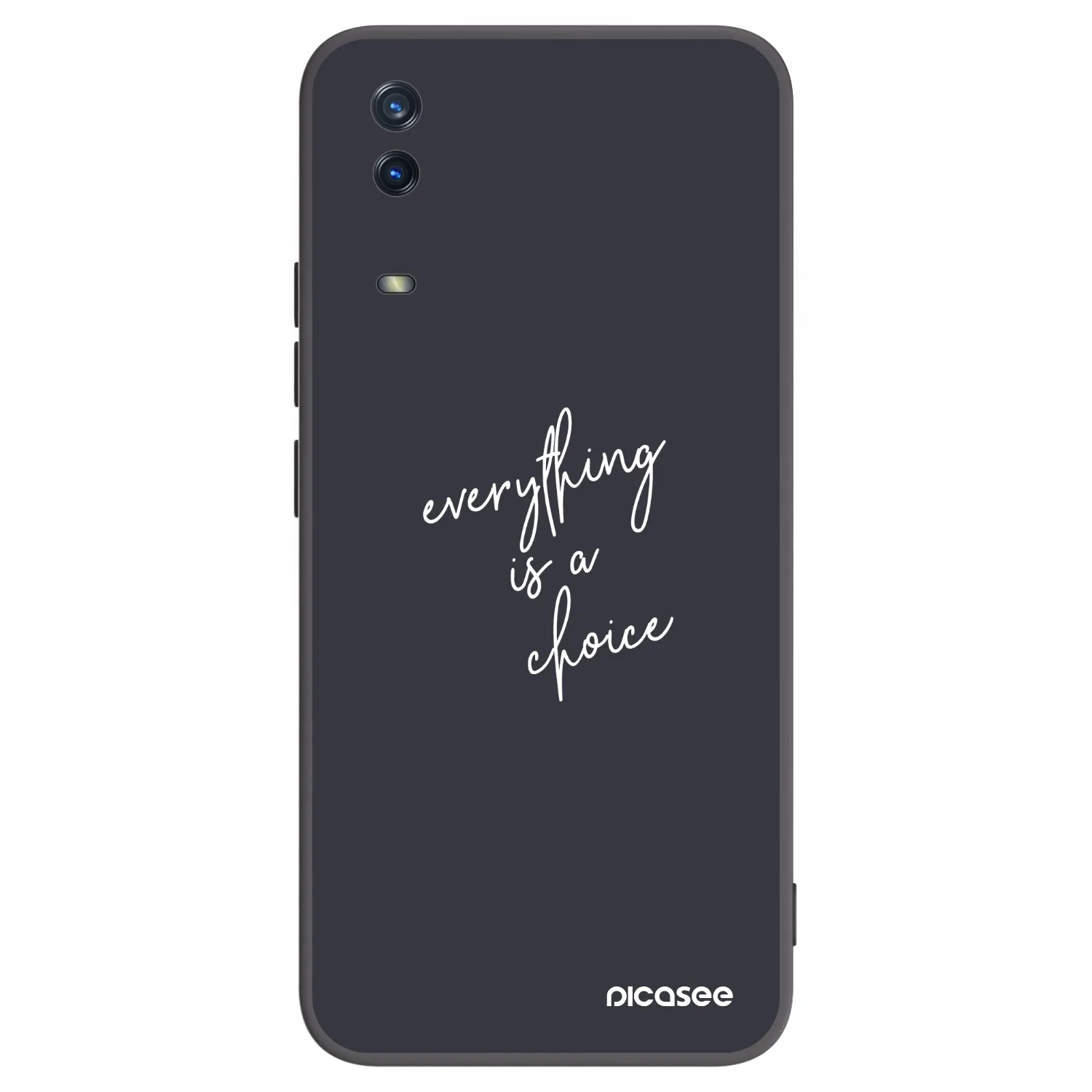 Picasee husă neagră din silicon pentru Vivo Y11s - Everything is a choice