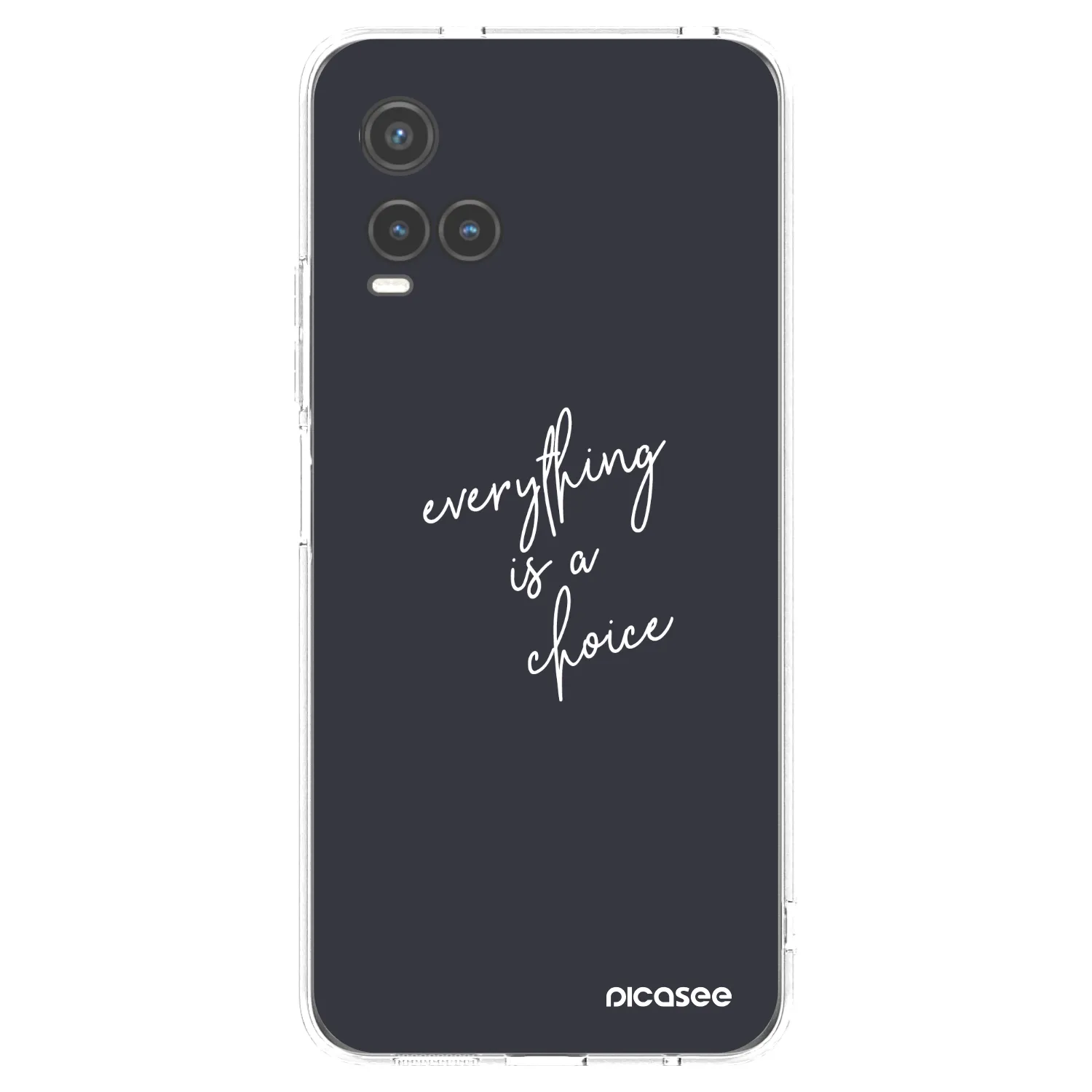 Picasee husă transparentă din silicon pentru Vivo Y33s - Everything is a choice