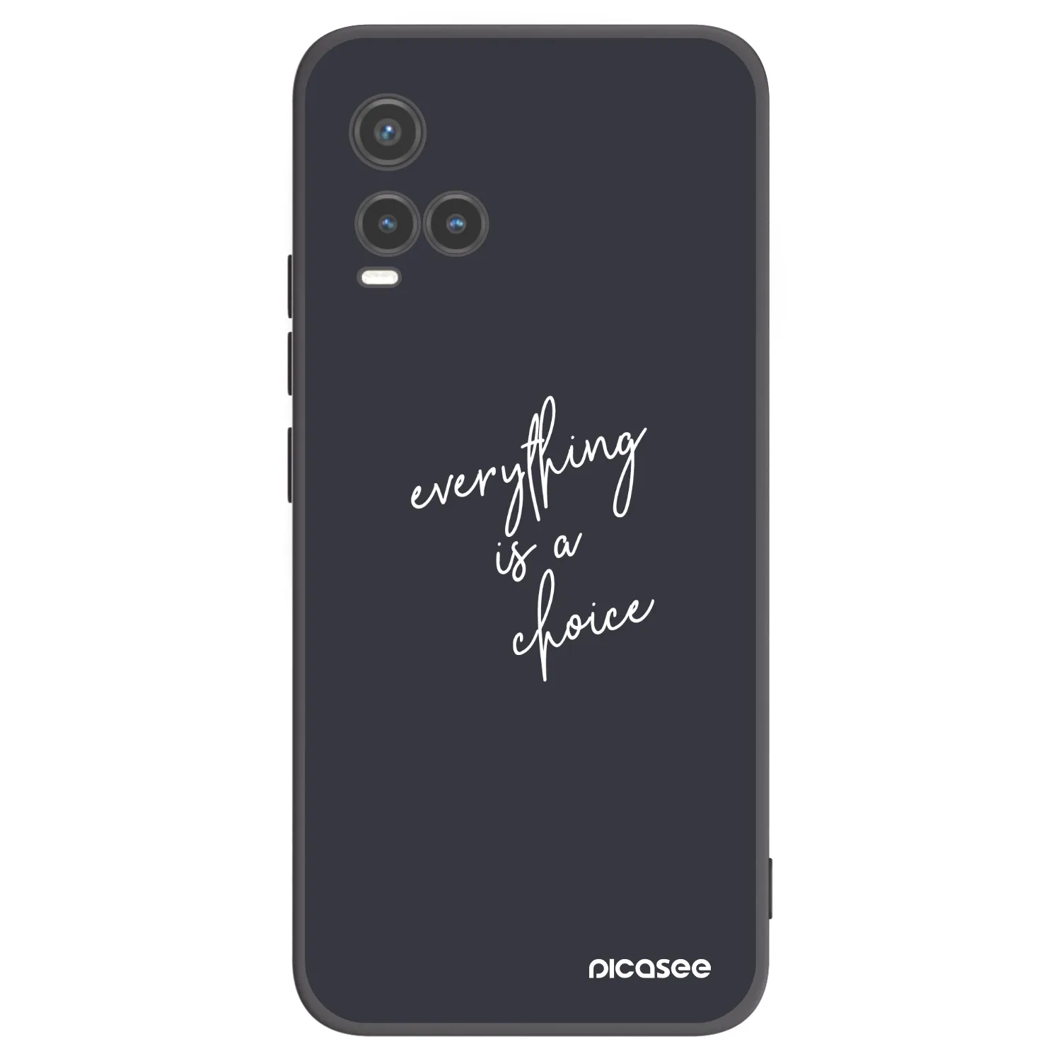 Picasee husă neagră din silicon pentru Vivo Y33s - Everything is a choice