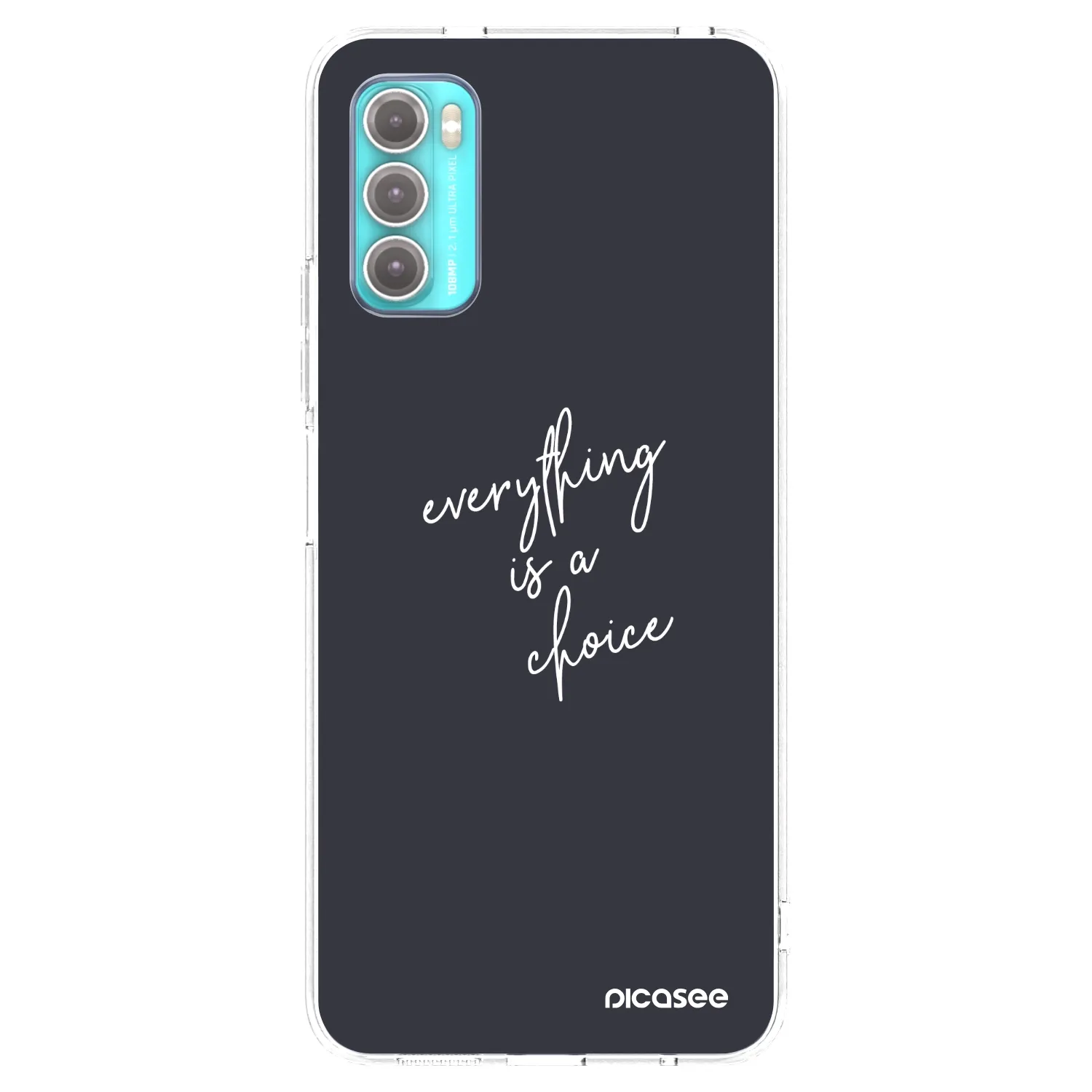 Picasee husă transparentă din silicon pentru Motorola Moto G60 - Everything is a choice