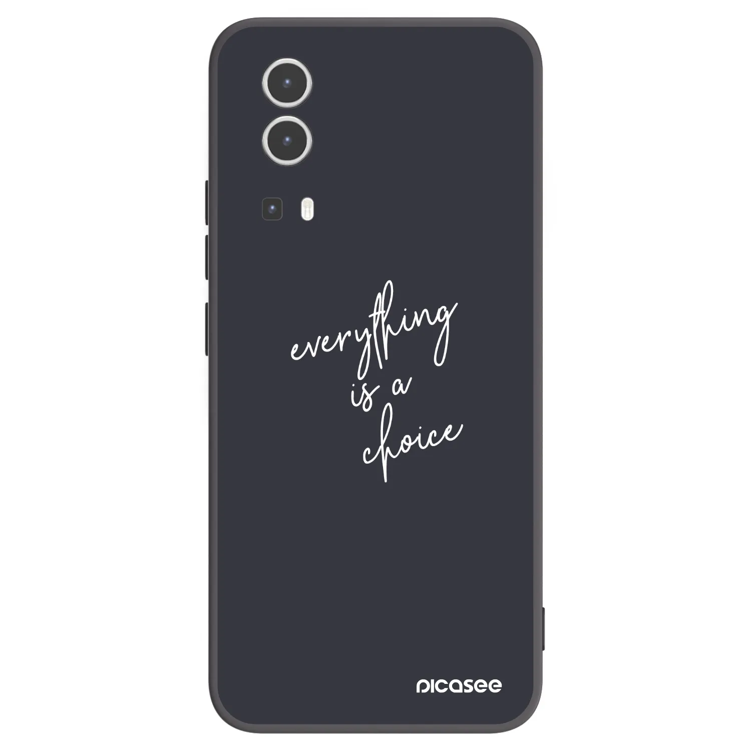 Picasee husă neagră din silicon pentru Vivo Y72 5G - Everything is a choice