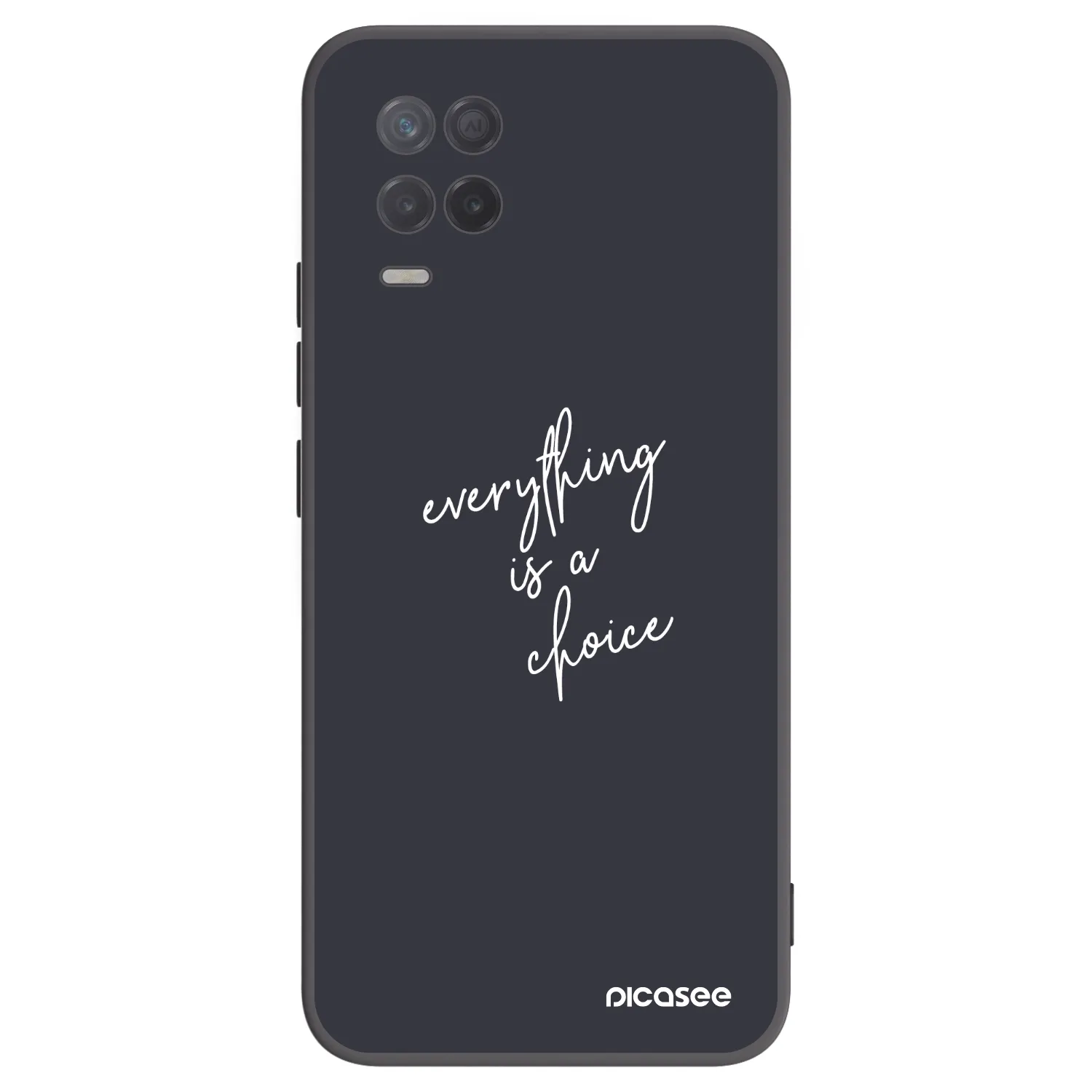 Picasee husă neagră din silicon pentru Realme 8 5G - Everything is a choice