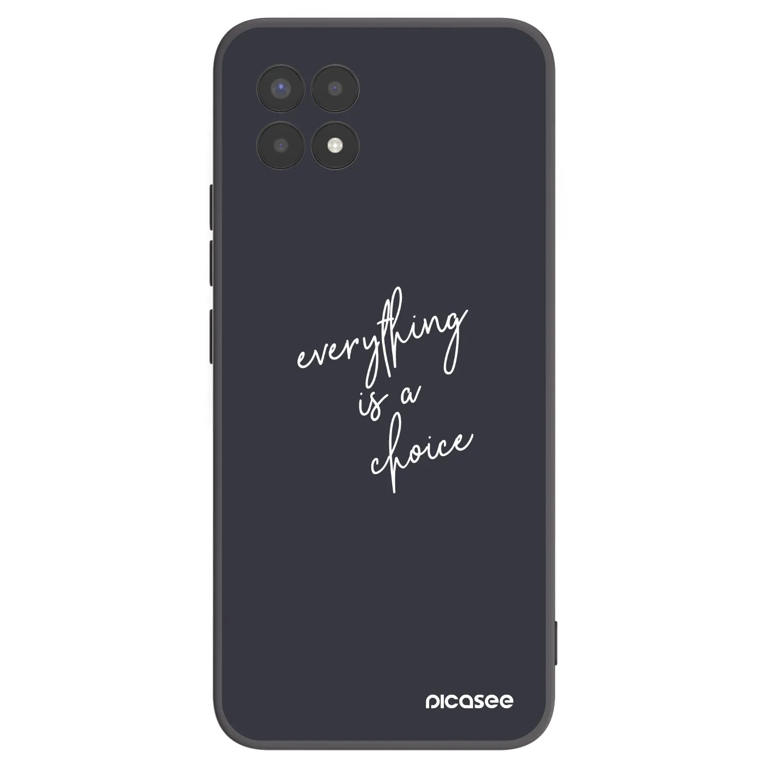 Picasee husă neagră din silicon pentru Realme 8i - Everything is a choice