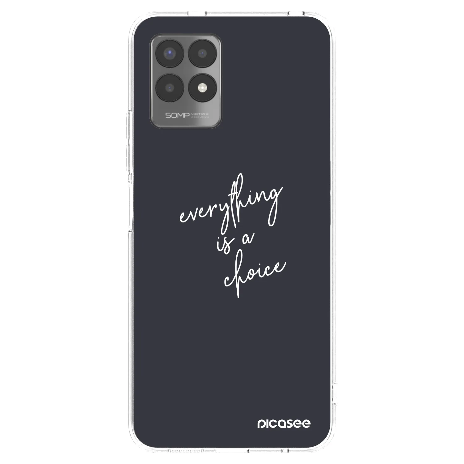 Picasee husă transparentă din silicon pentru Realme 8i - Everything is a choice