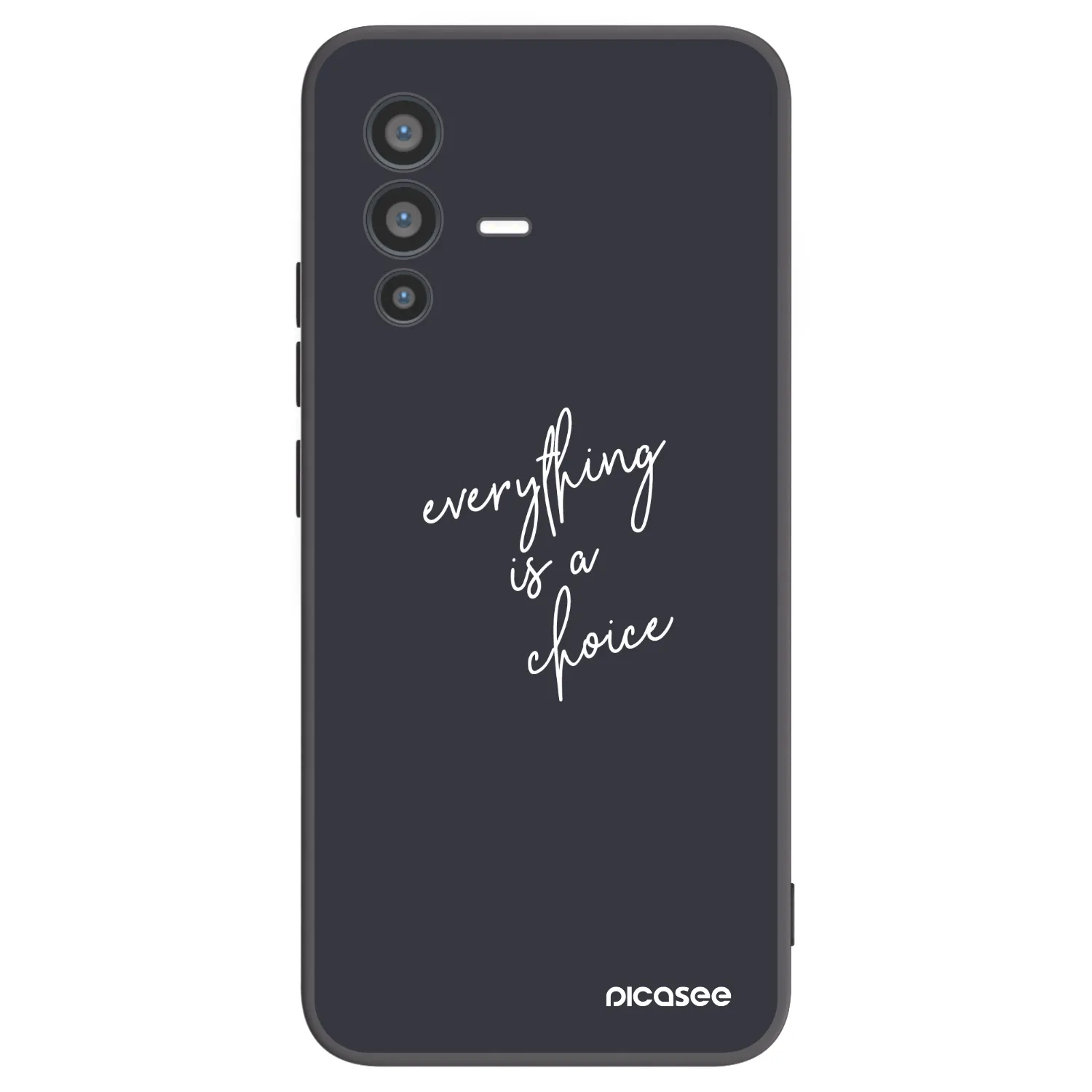 Picasee husă neagră din silicon pentru Vivo V23 5G - Everything is a choice