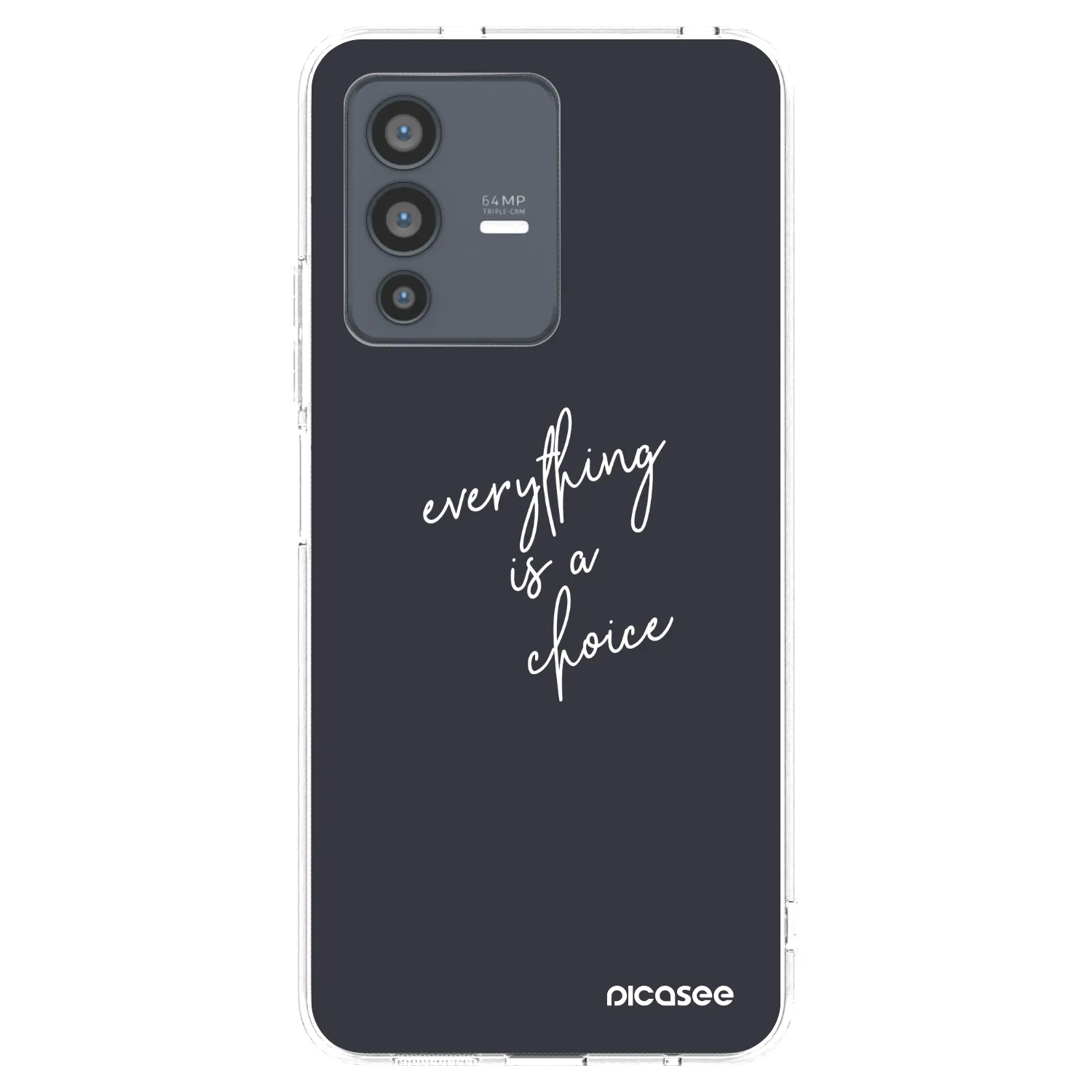 Picasee husă transparentă din silicon pentru Vivo V23 5G - Everything is a choice