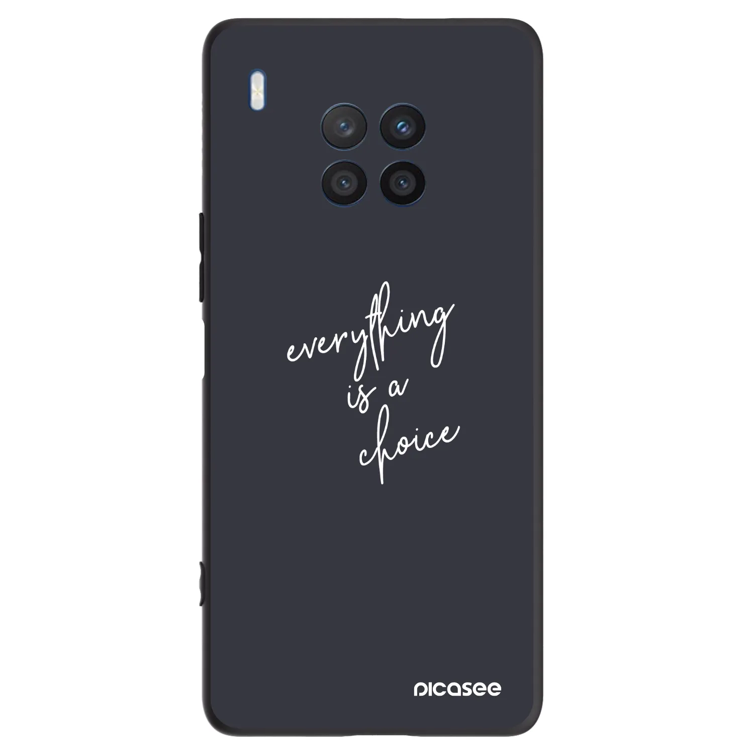 Picasee husă neagră din silicon pentru Honor 50 Lite - Everything is a choice