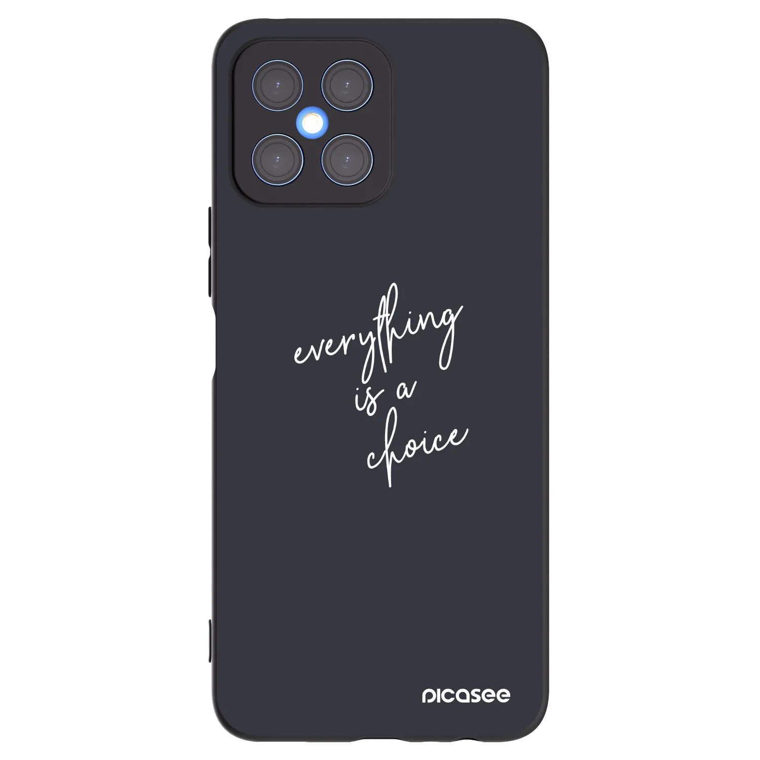 Picasee husă neagră din silicon pentru Honor X8 4G - Everything is a choice