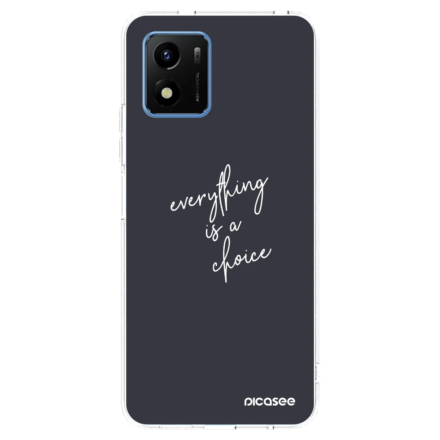 Picasee husă transparentă din silicon pentru Vivo Y01 - Everything is a choice