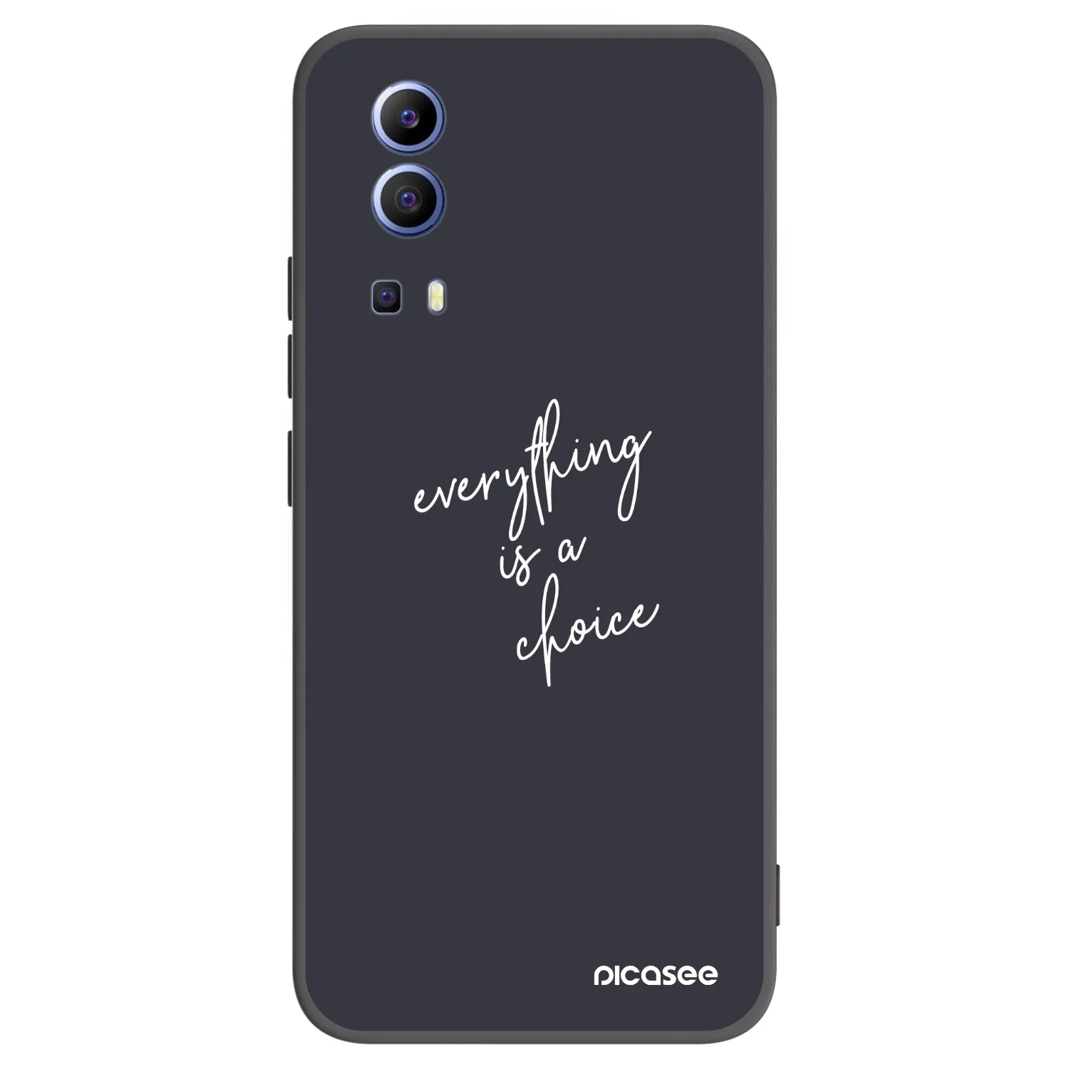 Picasee husă neagră din silicon pentru Vivo Y52 5G - Everything is a choice
