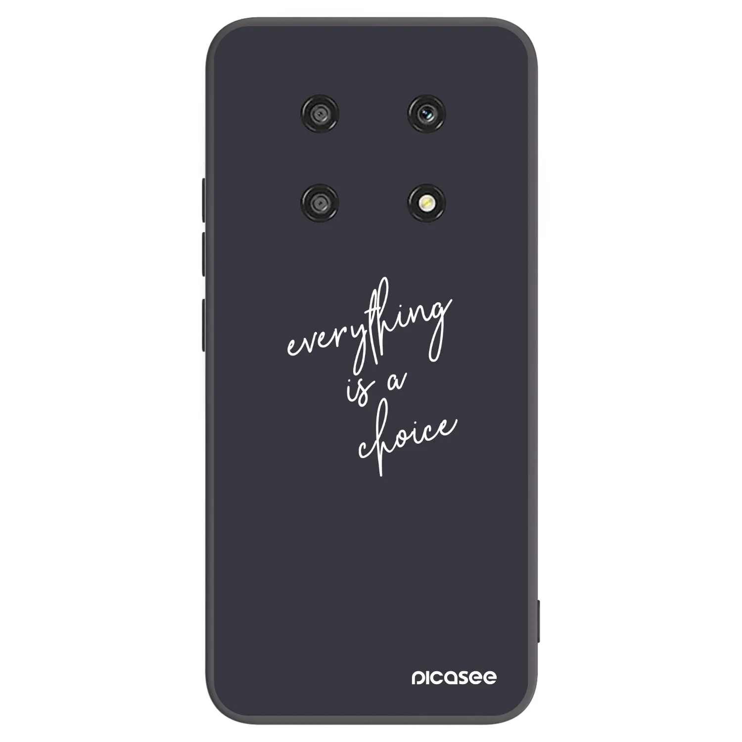 Picasee husă neagră din silicon pentru Honor Magic4 Lite 5G - Everything is a choice