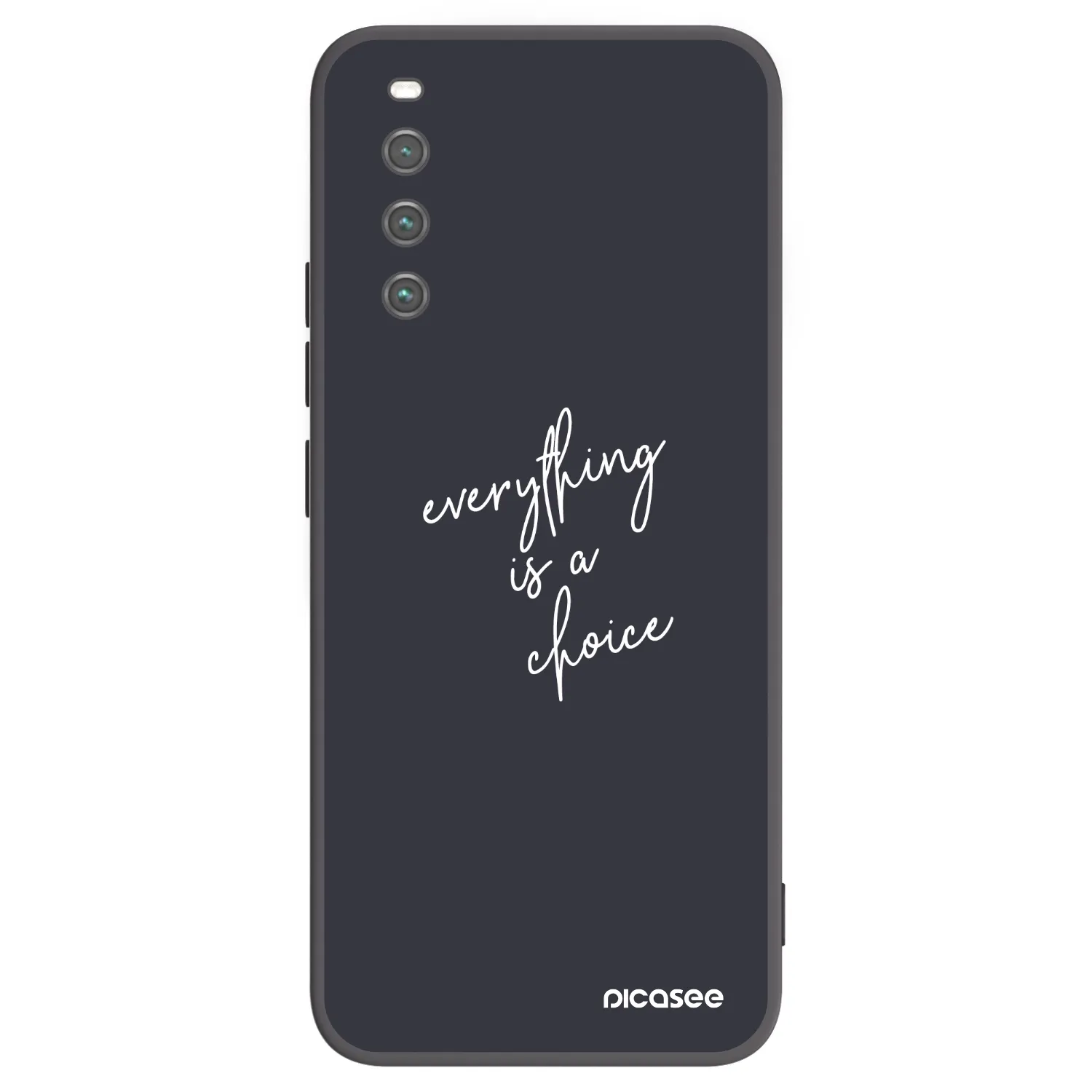 Picasee husă neagră din silicon pentru Sony Xperia 10 IV 5G - Everything is a choice