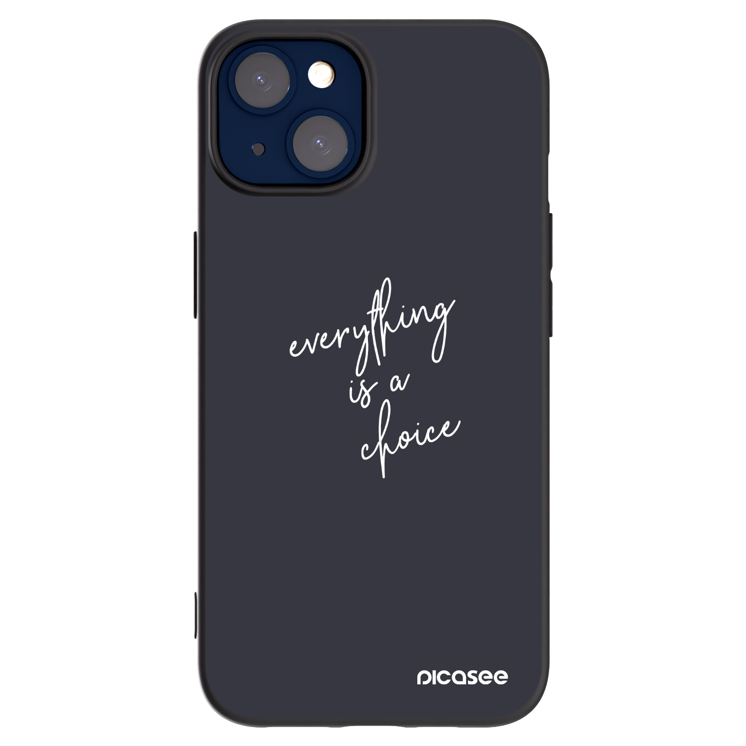 Picasee husă neagră din silicon pentru Apple iPhone 14 - Everything is a choice