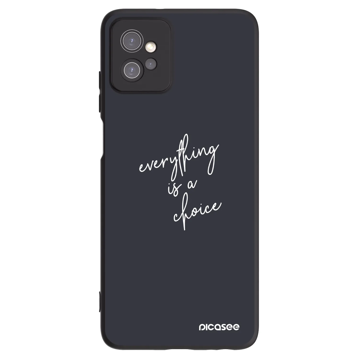 Picasee husă neagră din silicon pentru Motorola Moto G32 - Everything is a choice