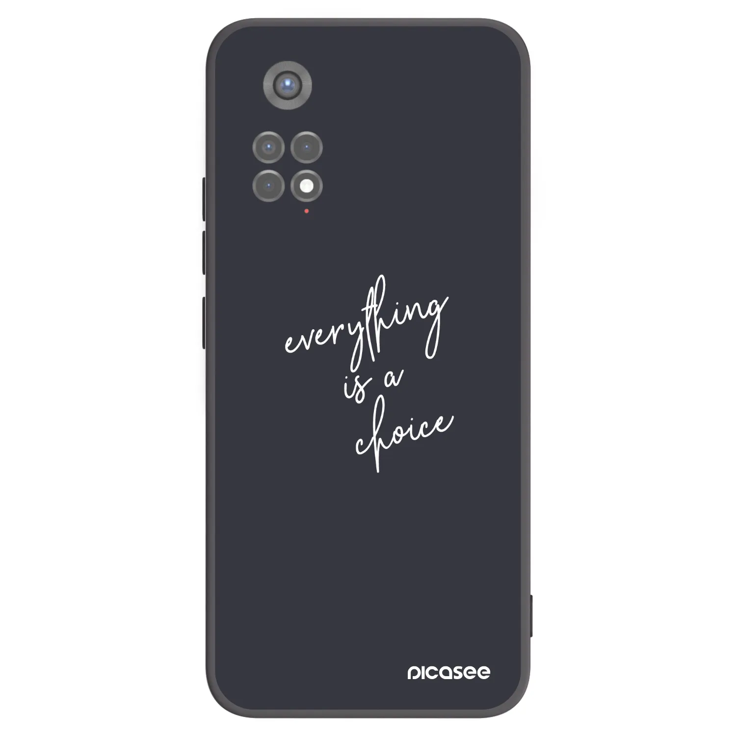 Picasee husă neagră din silicon pentru Xiaomi Redmi Note 11S 5G - Everything is a choice