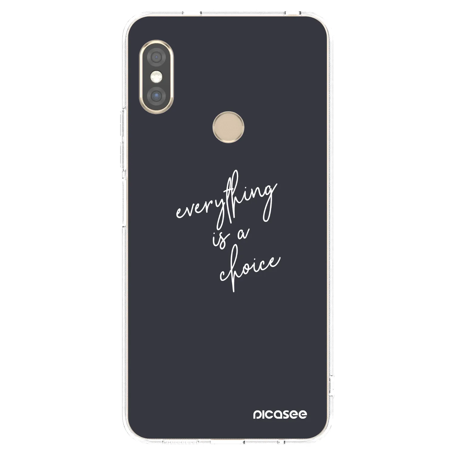 Picasee husă transparentă din silicon pentru Xiaomi Redmi Note 5 Global - Everything is a choice