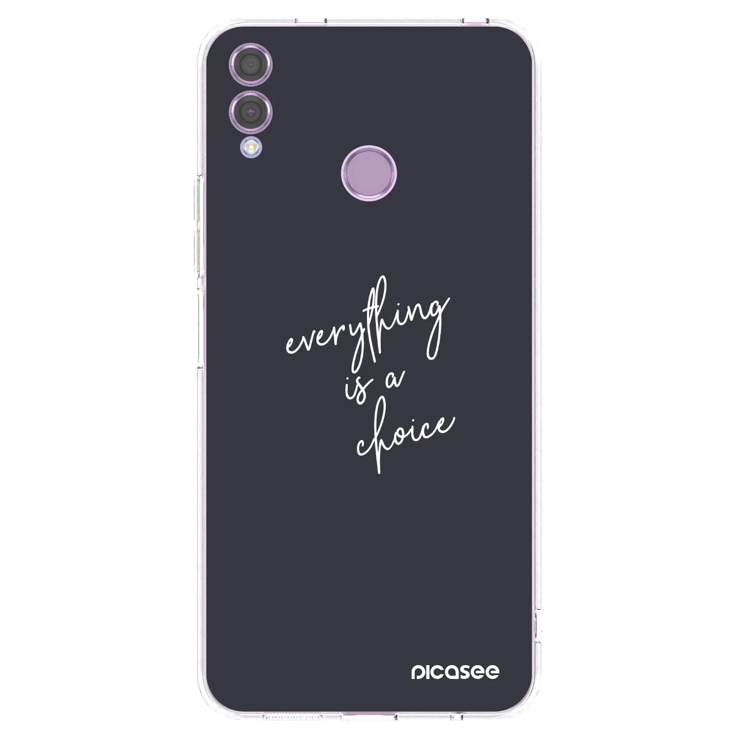 Picasee husă transparentă din silicon pentru Honor 8X - Everything is a choice