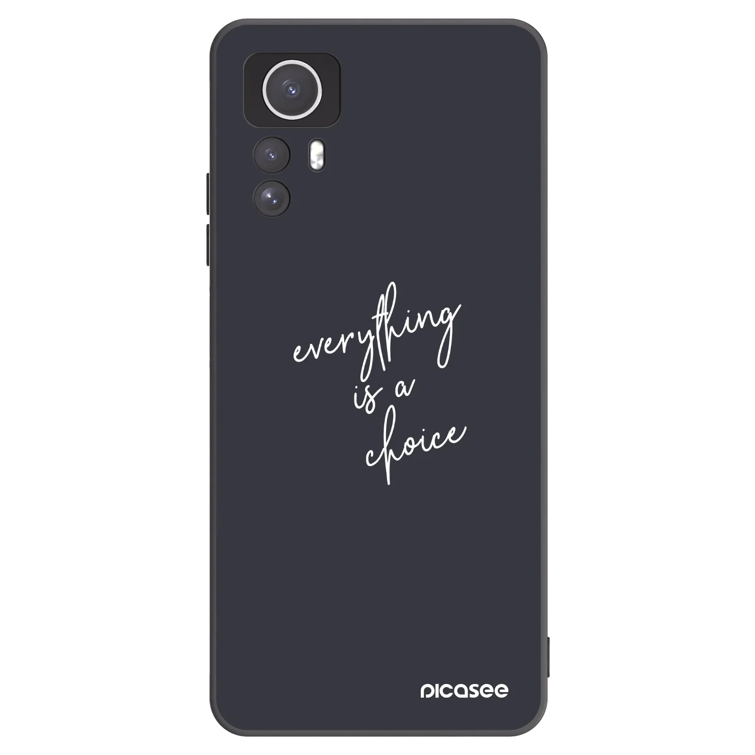 Picasee husă neagră din silicon pentru Xiaomi Redmi Note 12S - Everything is a choice