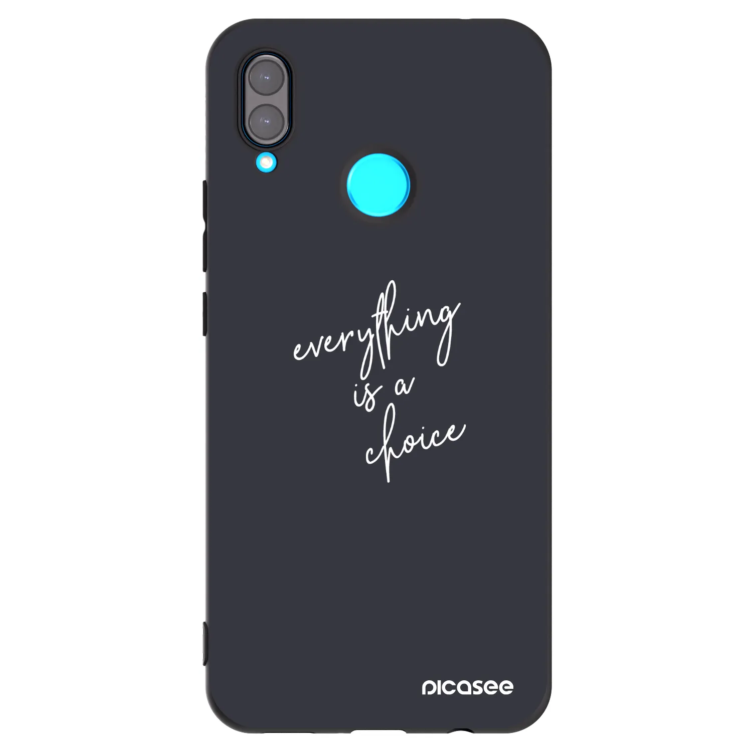 Picasee husă neagră din silicon pentru Huawei Nova 3i - Everything is a choice