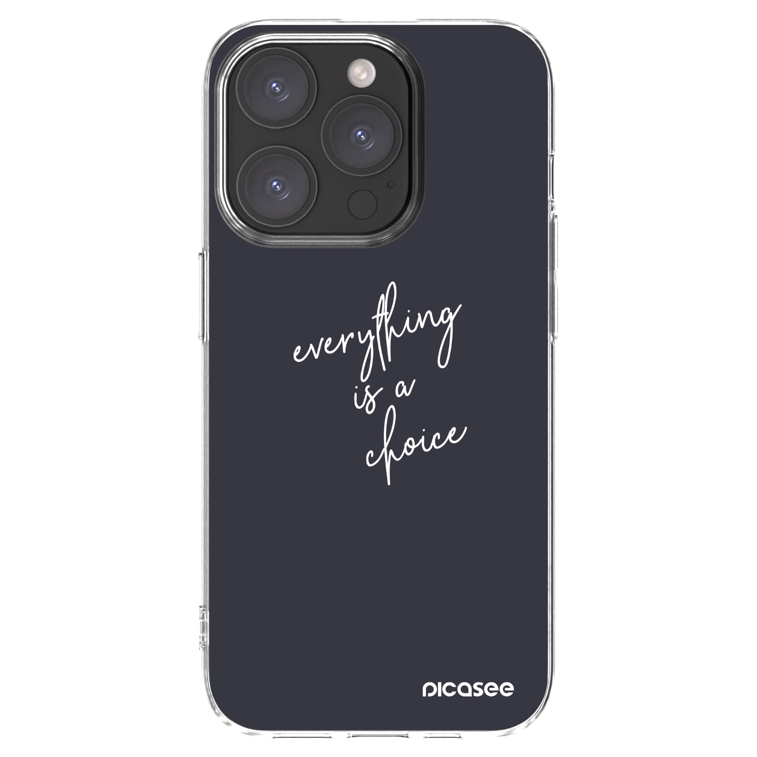 Picasee husă transparentă din silicon pentru Apple iPhone 15 Pro - Everything is a choice