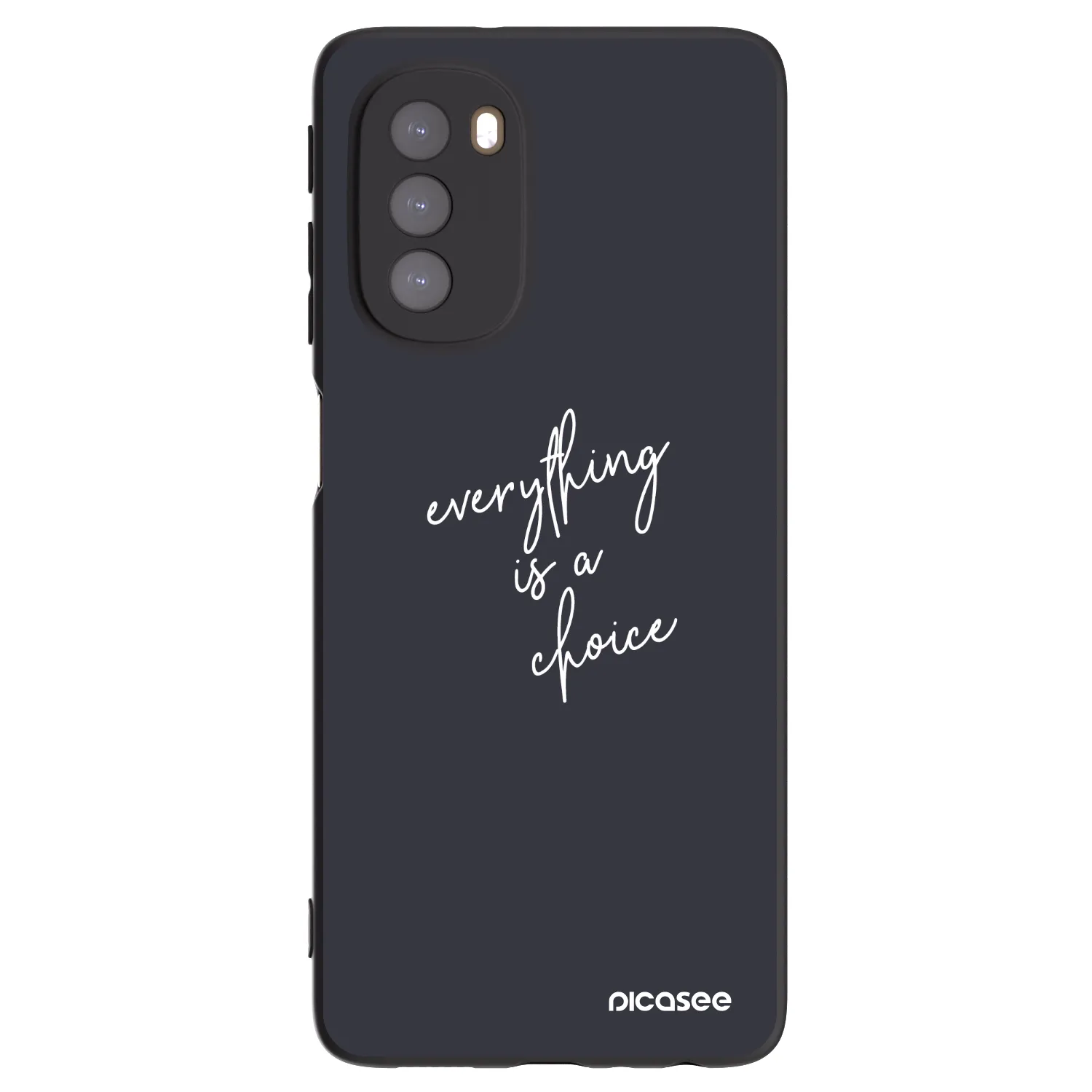 Picasee husă neagră din silicon pentru Motorola Moto G51 - Everything is a choice