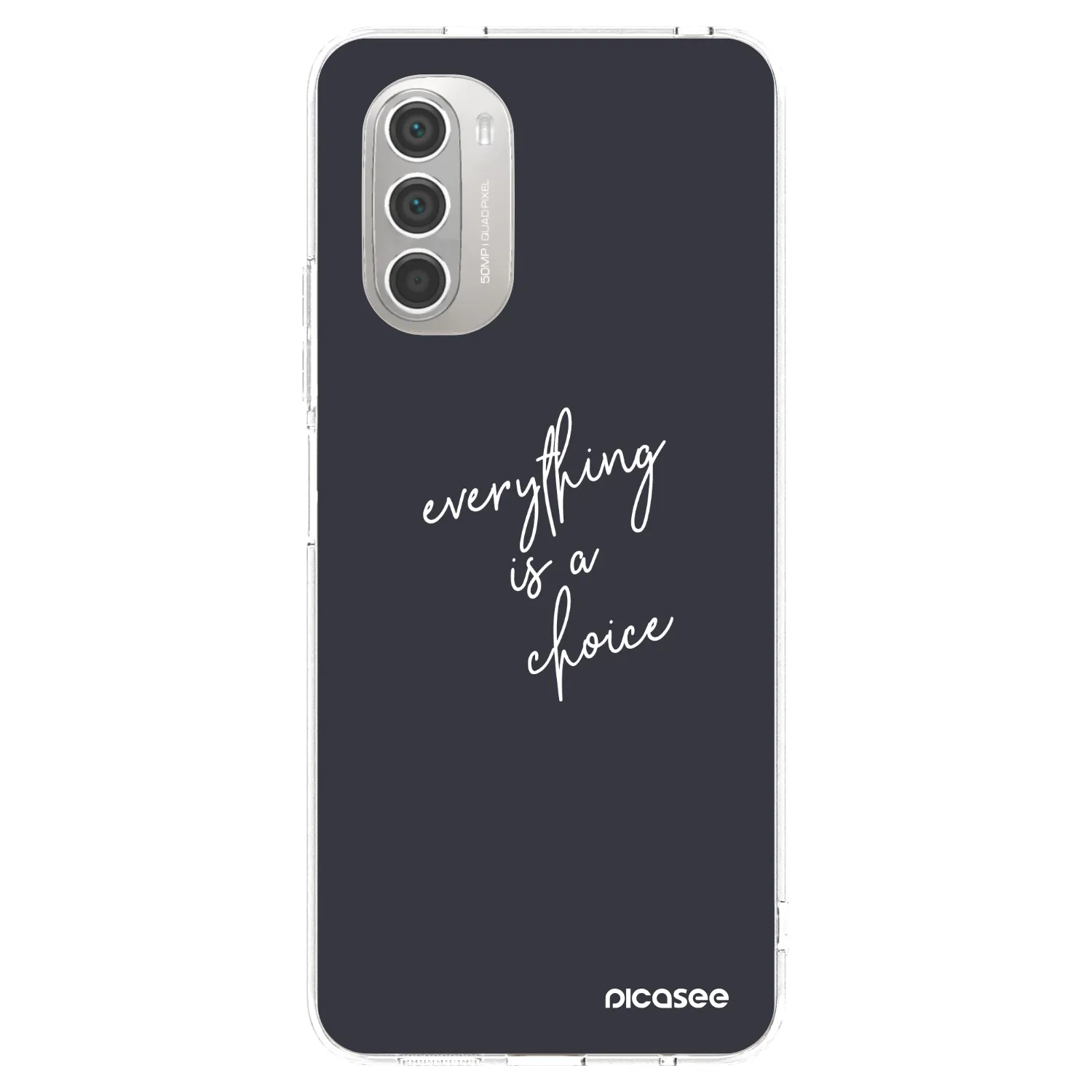Picasee husă transparentă din silicon pentru Motorola Moto G51 - Everything is a choice