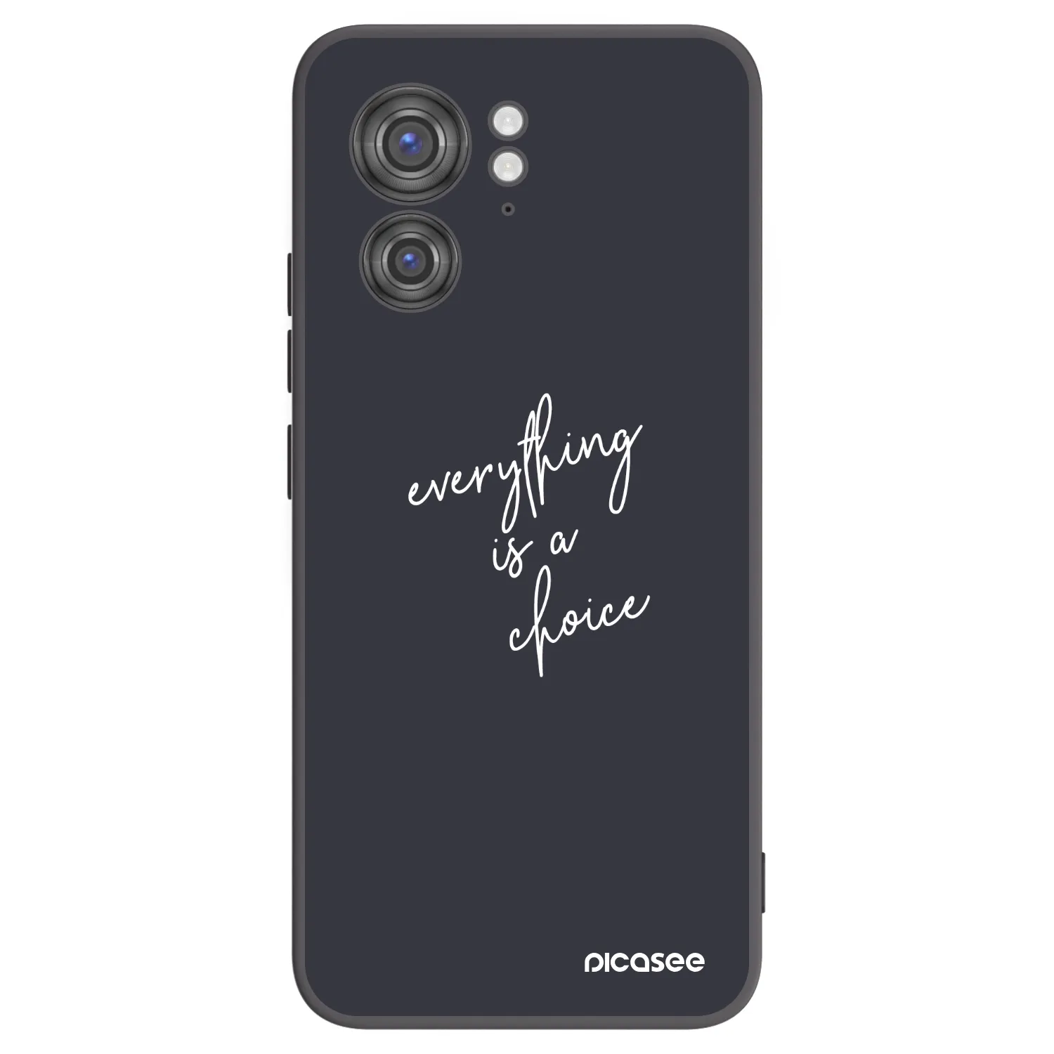 Picasee husă neagră din silicon pentru Motorola Edge 40 - Everything is a choice
