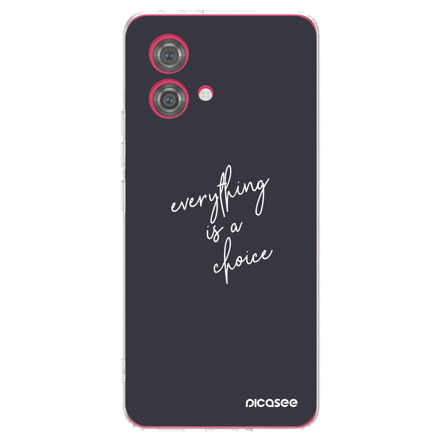Picasee husă transparentă din silicon pentru Motorola Moto G84 5G - Everything is a choice