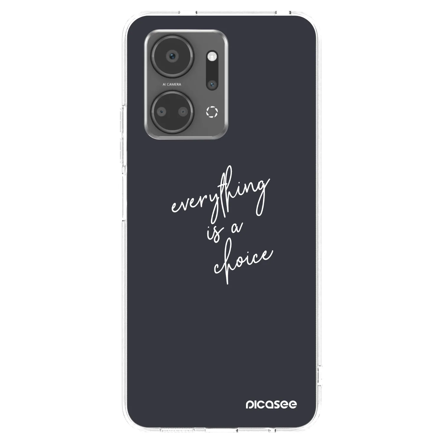 Picasee husă transparentă din silicon pentru Honor X7a - Everything is a choice