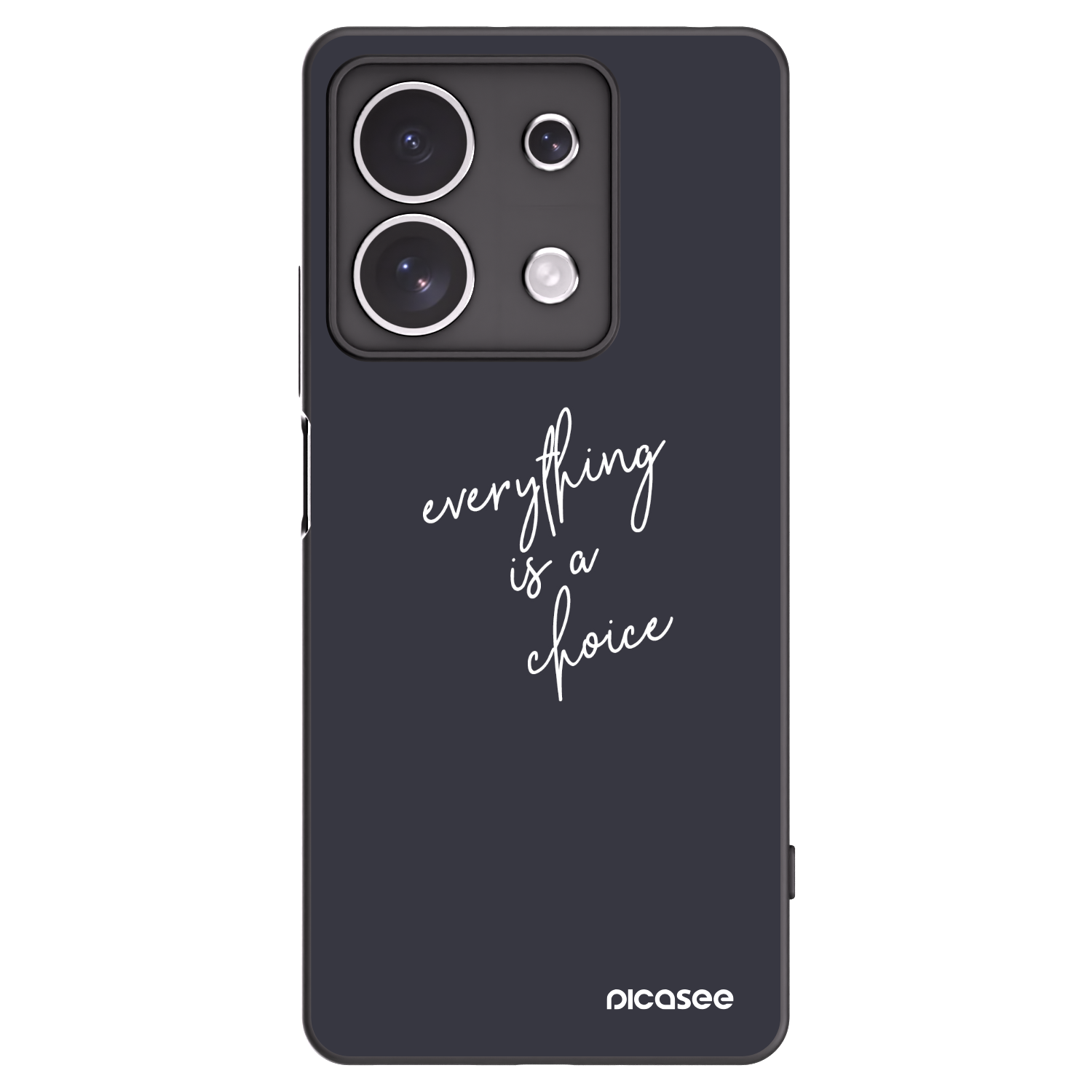 Picasee husă neagră din silicon pentru Xiaomi Redmi Note 13 4G - Everything is a choice
