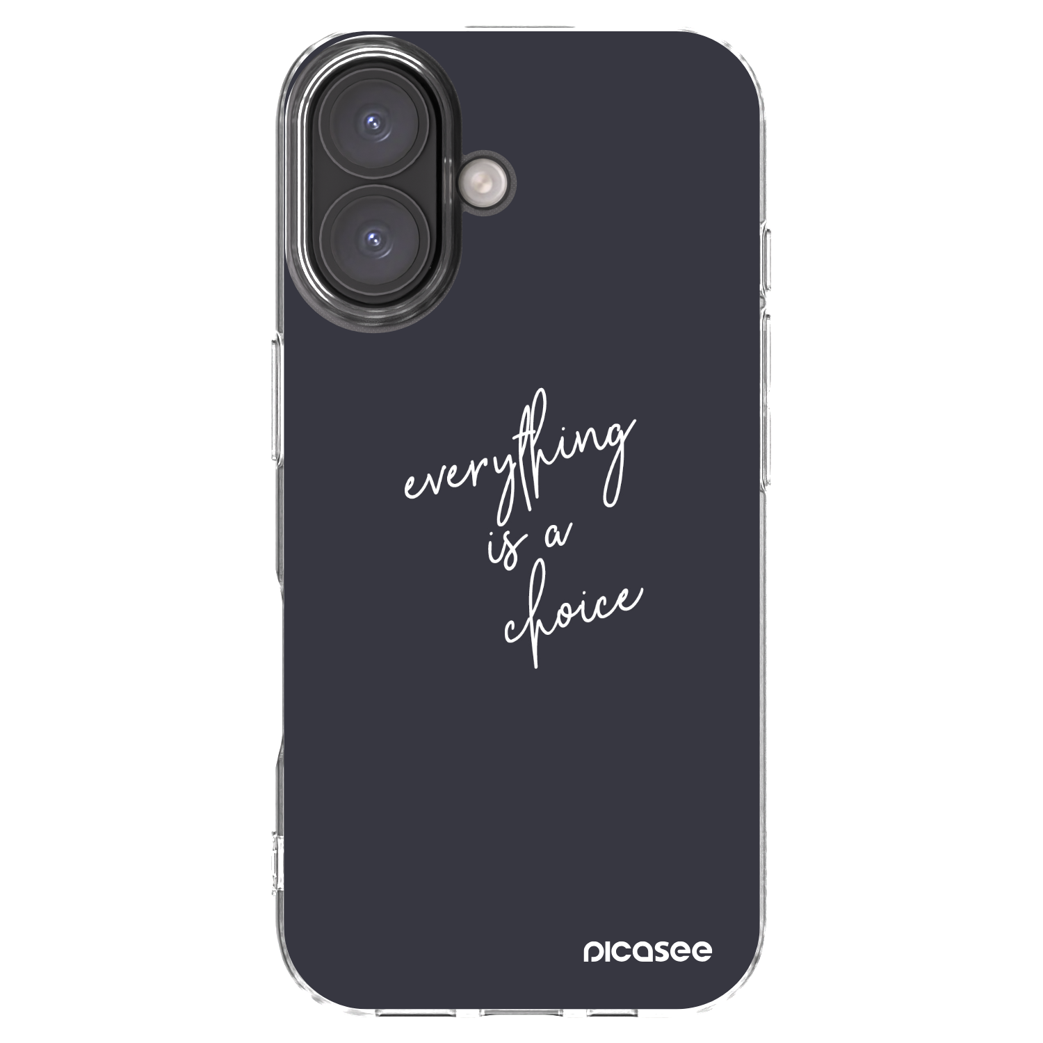 Picasee husă transparentă din silicon pentru Apple iPhone 16 - Everything is a choice