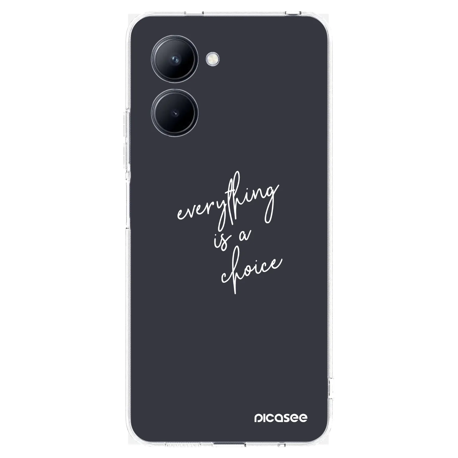 Picasee husă transparentă din silicon pentru Realme C33 (2023) - Everything is a choice