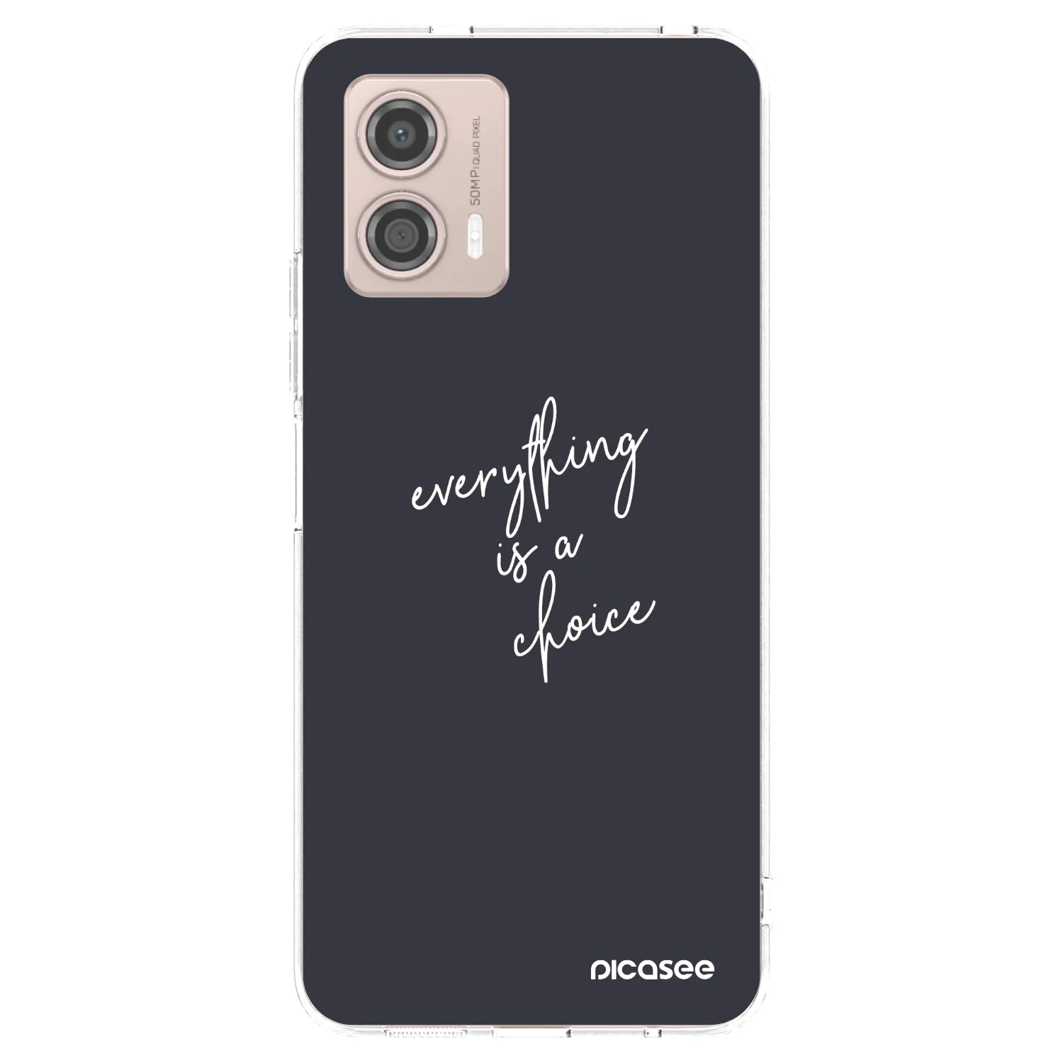 Picasee husă transparentă din silicon pentru Motorola Moto G53 5G - Everything is a choice