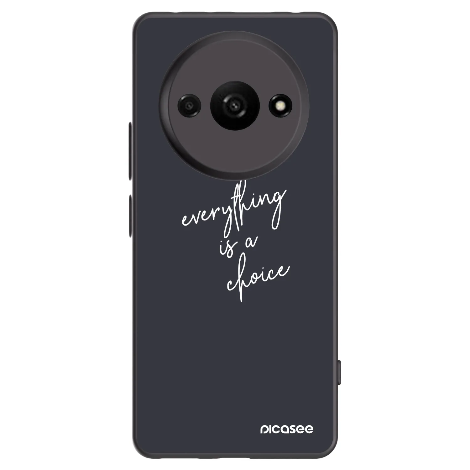 Picasee husă neagră din silicon pentru Xiaomi Redmi A3 - Everything is a choice