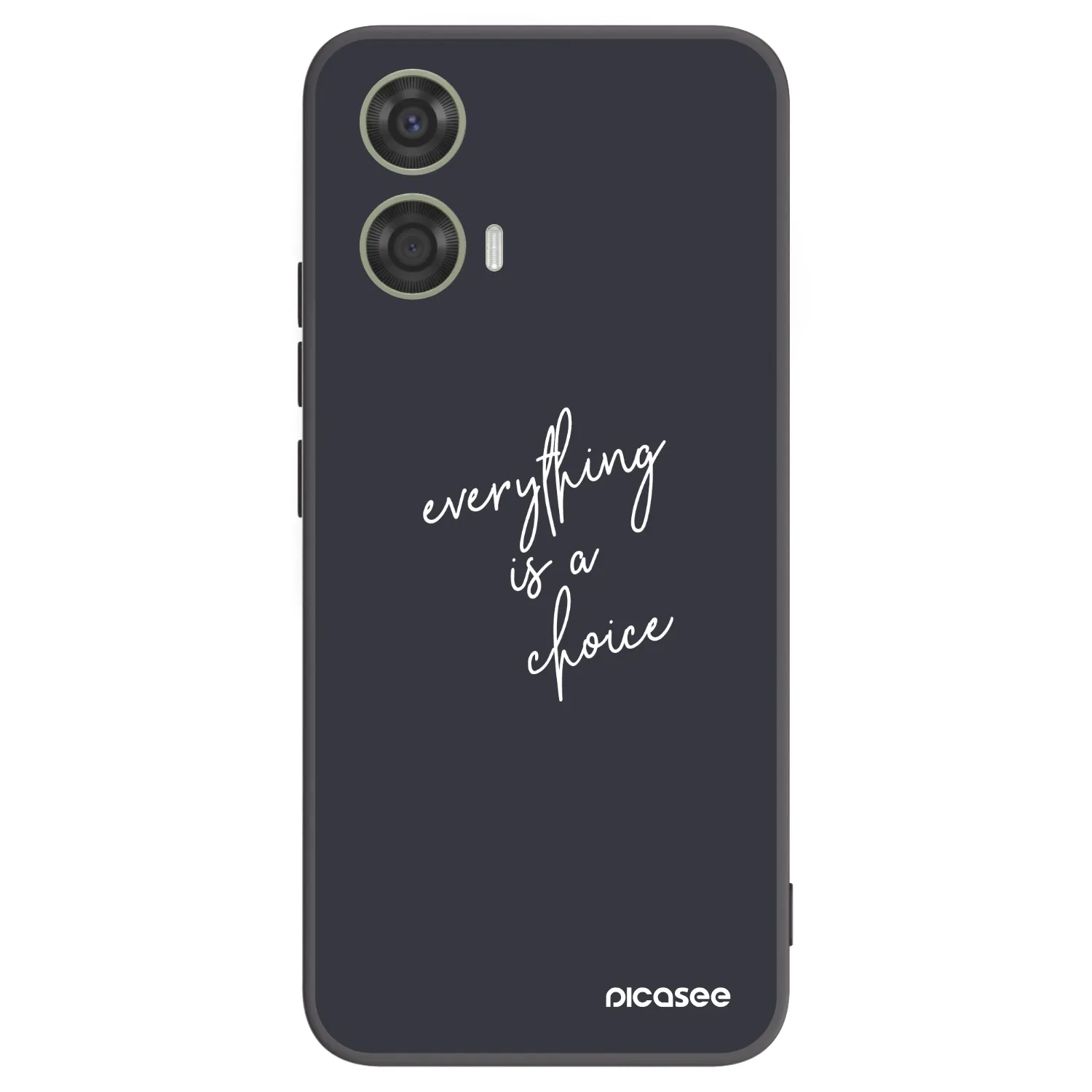 Picasee husă neagră din silicon pentru Motorola Moto G24 - Everything is a choice