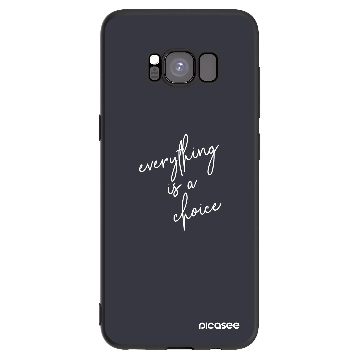 Picasee husă neagră din silicon pentru Samsung Galaxy S8 G950F - Everything is a choice