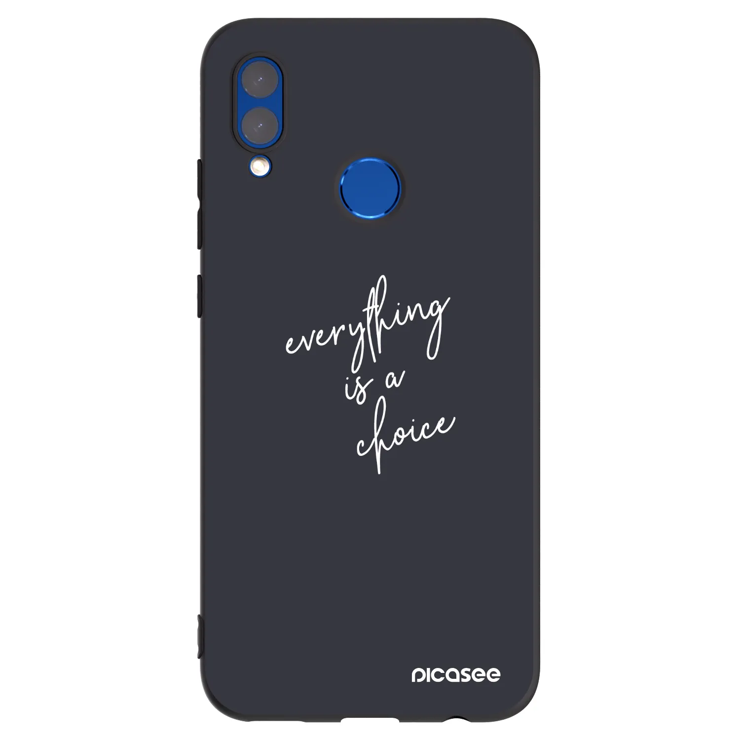 Picasee husă neagră din silicon pentru Honor 10 Lite - Everything is a choice