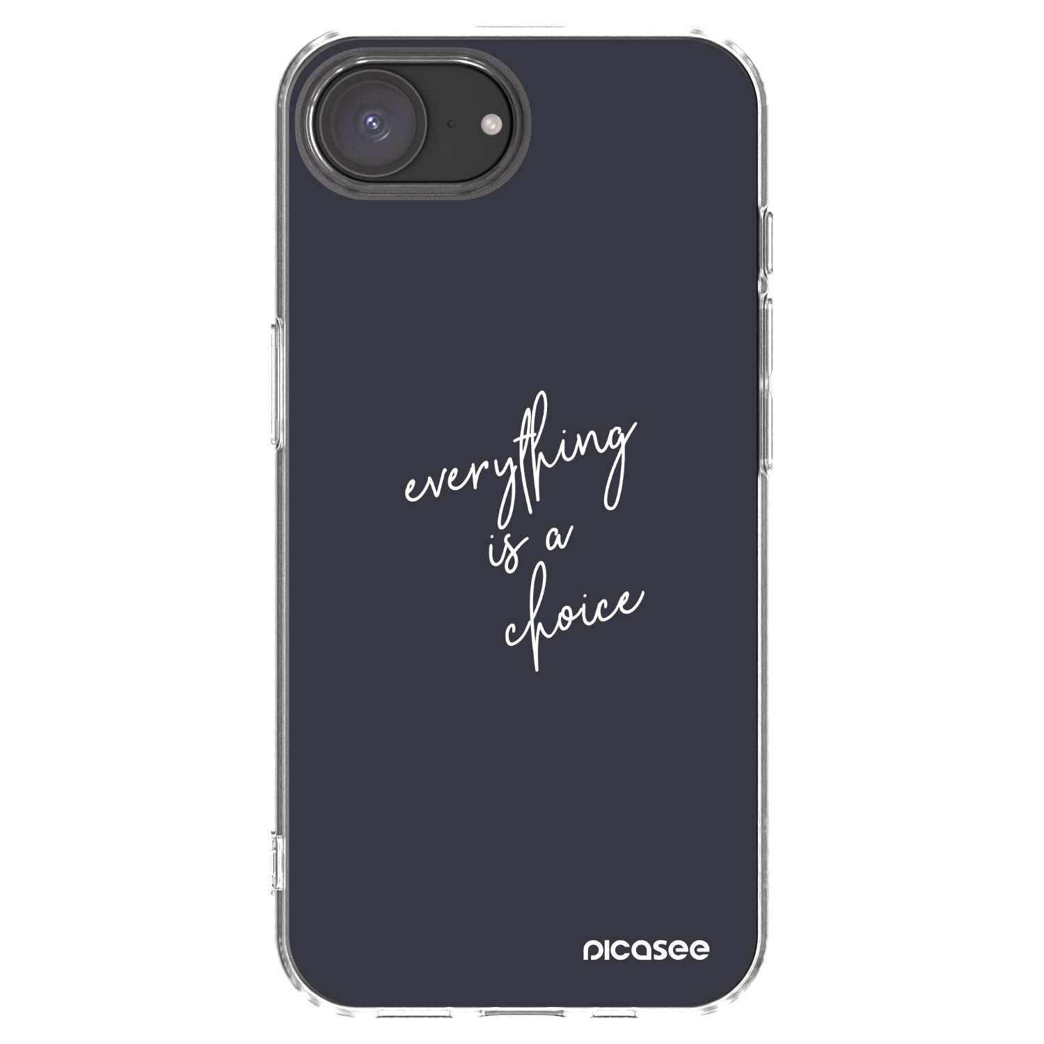 Picasee husă transparentă din silicon pentru Apple iPhone 16e - Everything is a choice