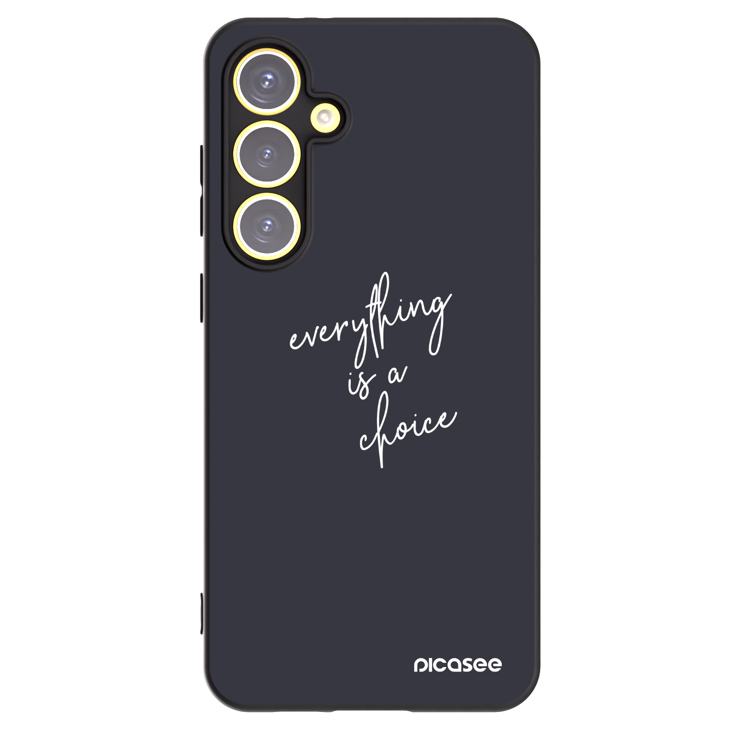 Picasee husă neagră din silicon pentru Samsung Galaxy S24 FE S721B - Everything is a choice