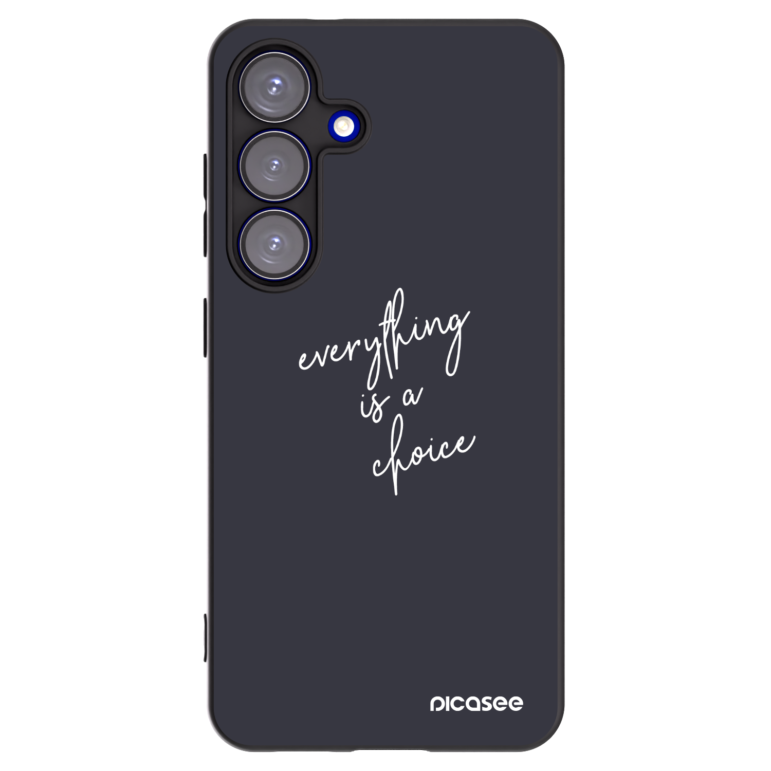 Picasee husă neagră din silicon pentru Samsung Galaxy S25 5G - Everything is a choice