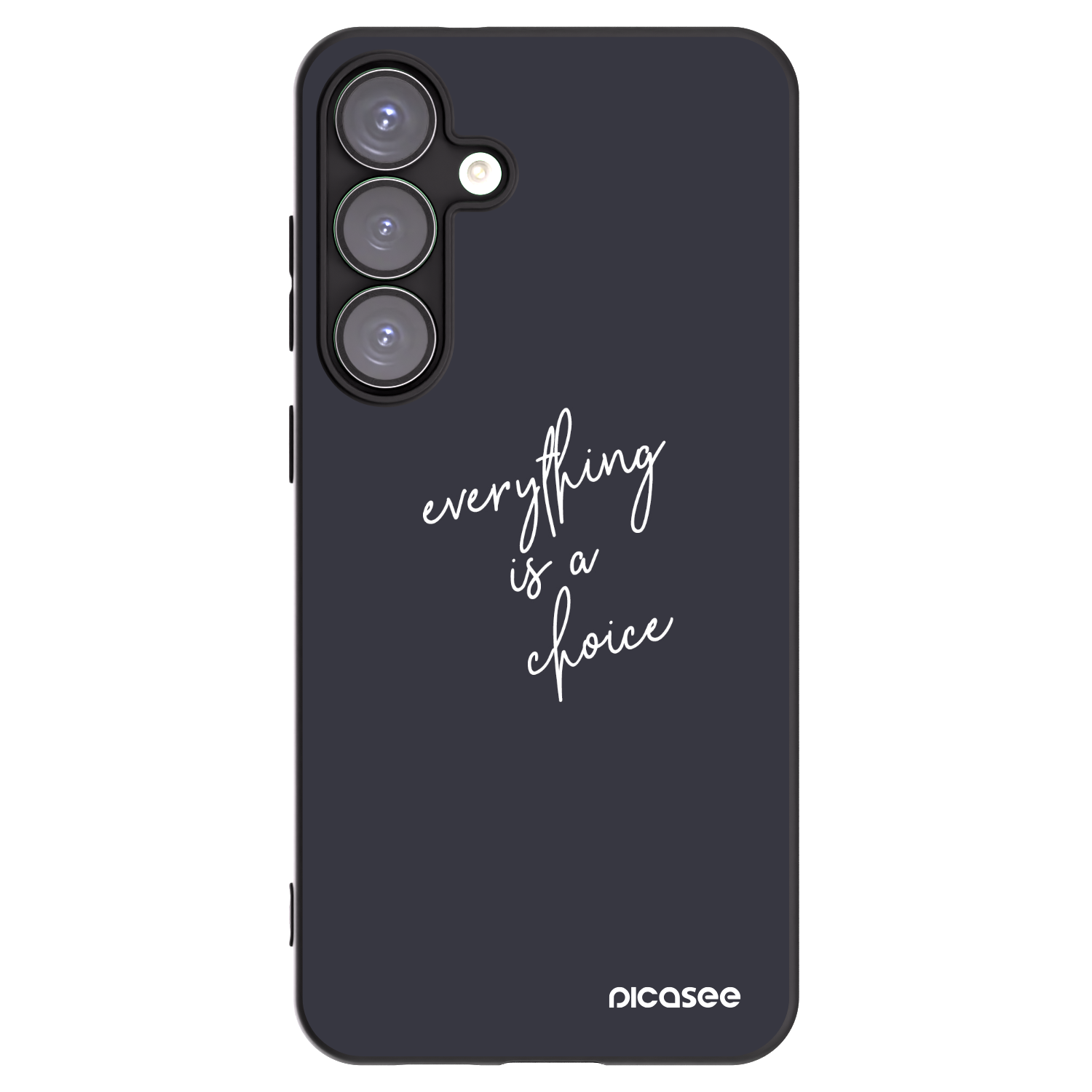 Picasee husă neagră din silicon pentru Samsung Galaxy S25+ 5G - Everything is a choice