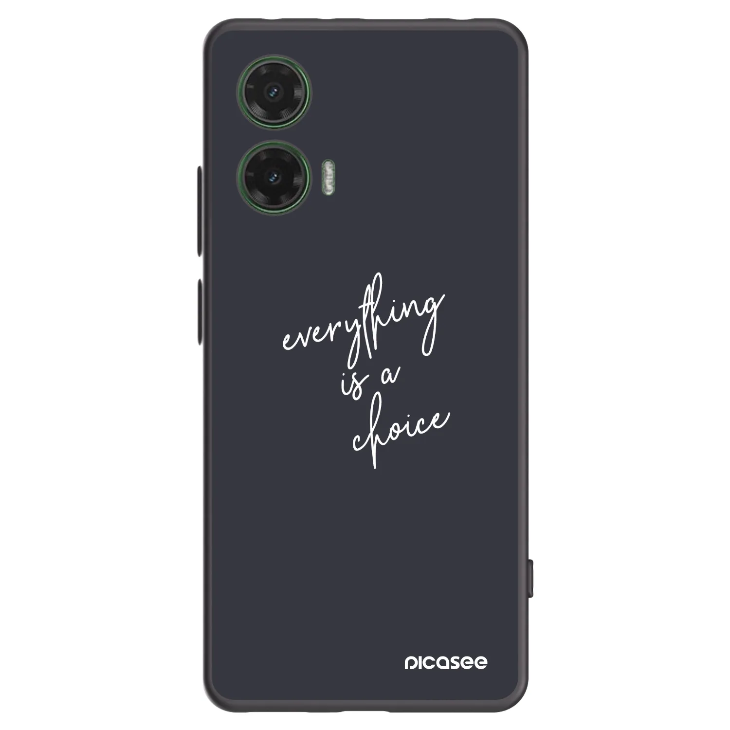 Picasee husă neagră din silicon pentru Motorola Moto G35 5G - Everything is a choice