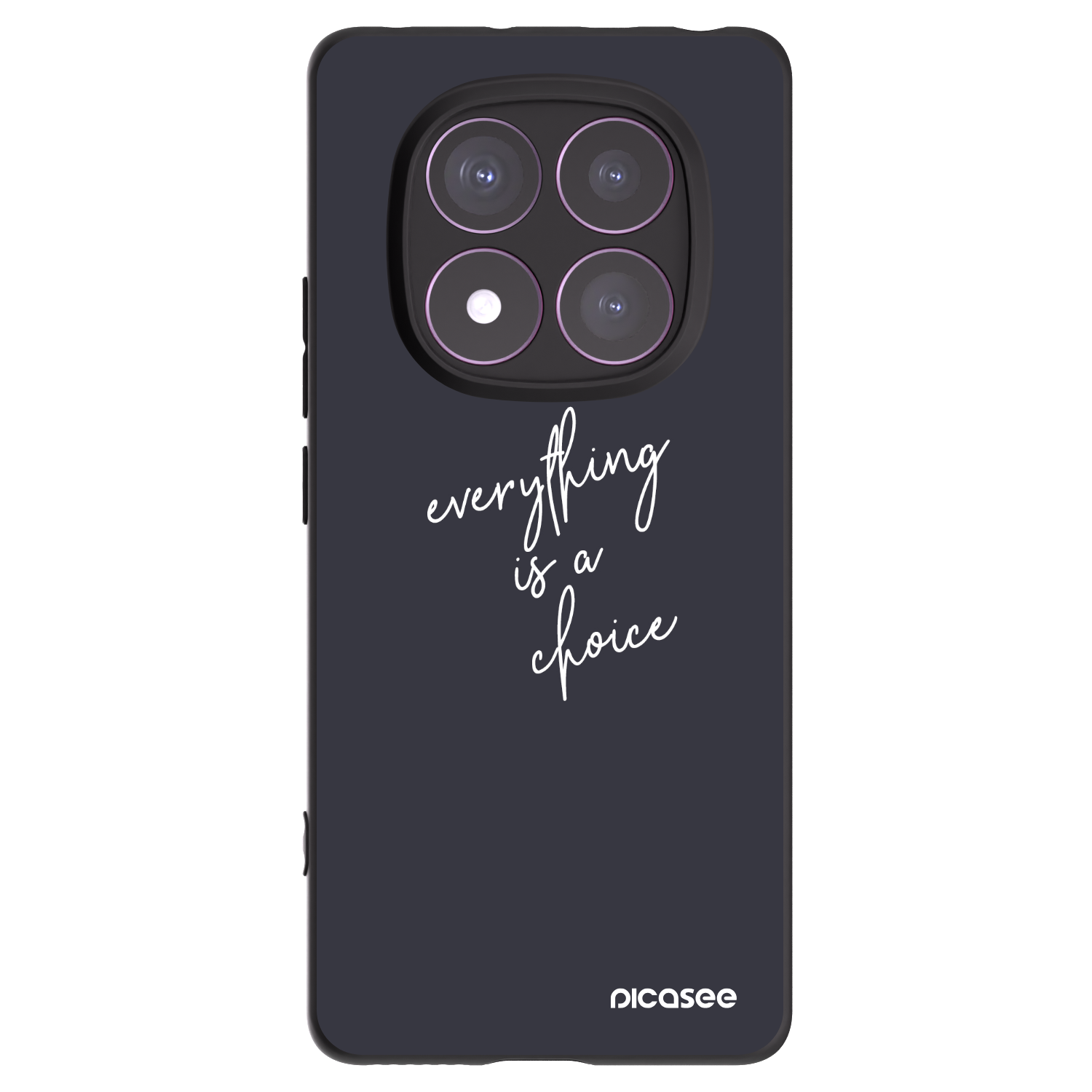 Picasee husă neagră din silicon pentru Xiaomi Redmi Note 14 Pro 4G - Everything is a choice