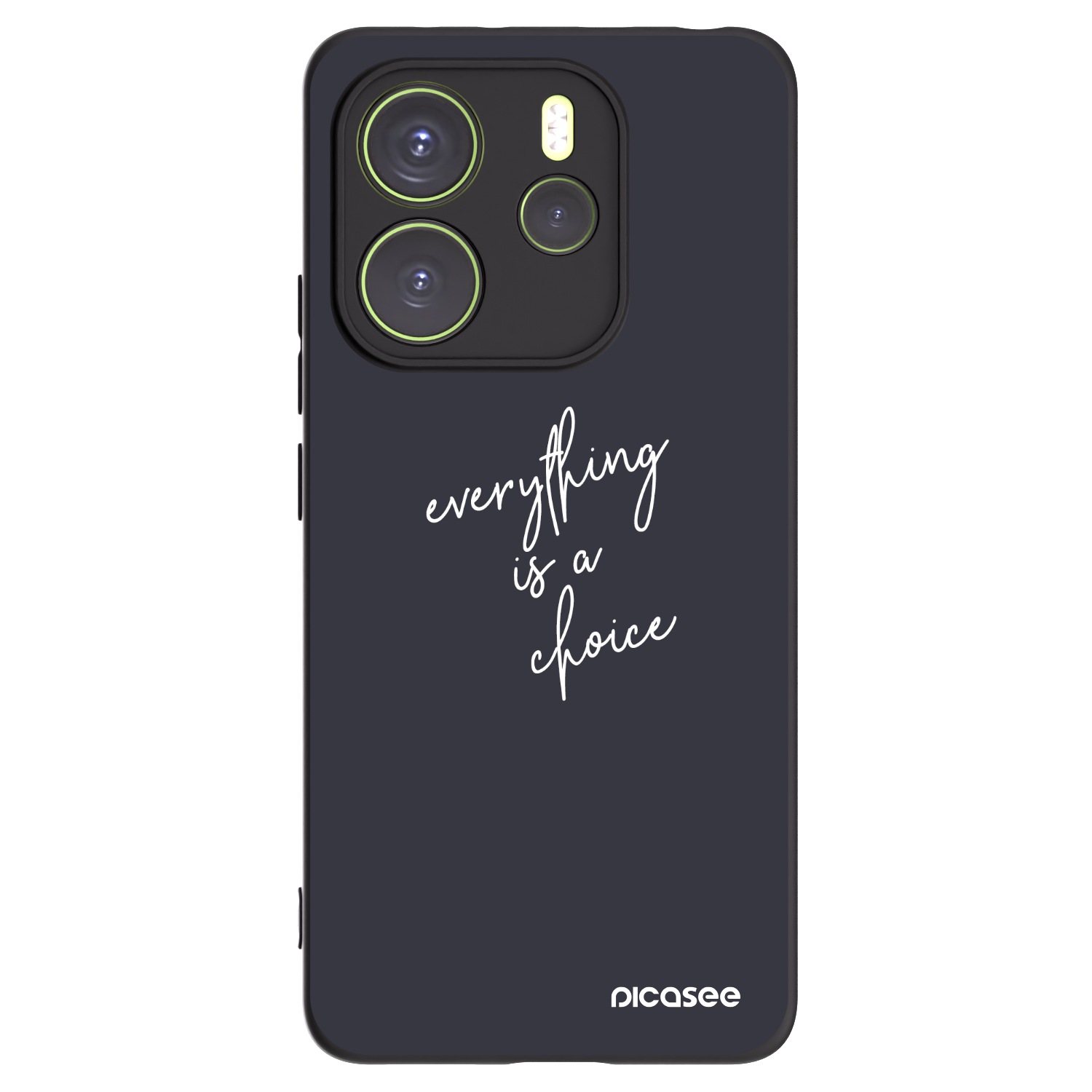 Picasee husă neagră din silicon pentru Xiaomi Redmi Note 14 4G - Everything is a choice