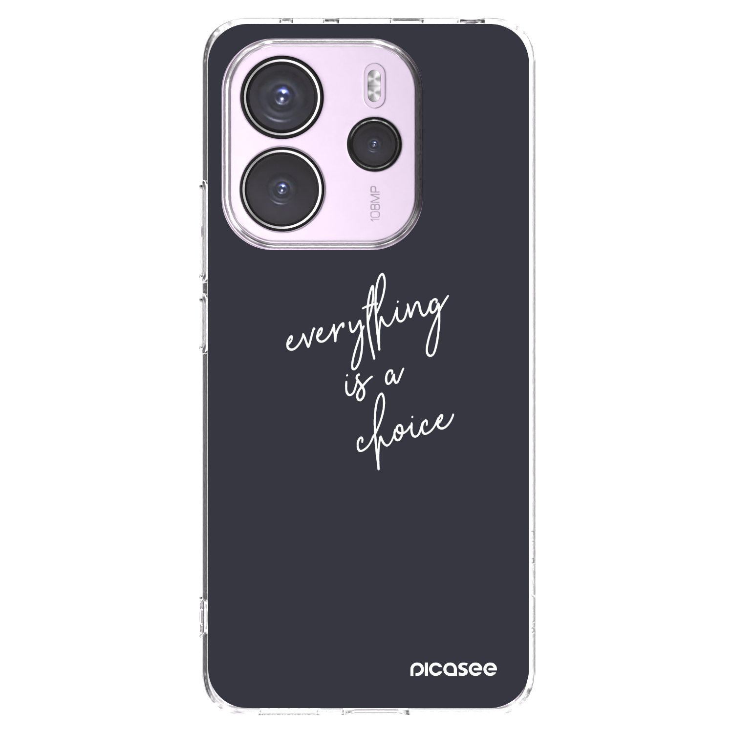 Picasee husă transparentă din silicon pentru Xiaomi Redmi Note 14 4G - Everything is a choice