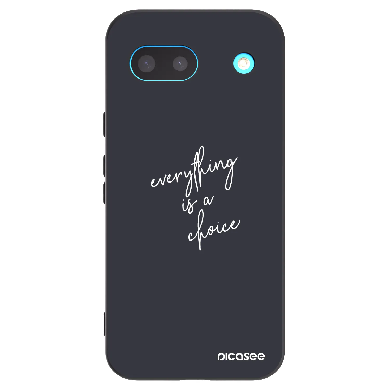 Picasee husă neagră din silicon pentru Google Pixel 8a - Everything is a choice