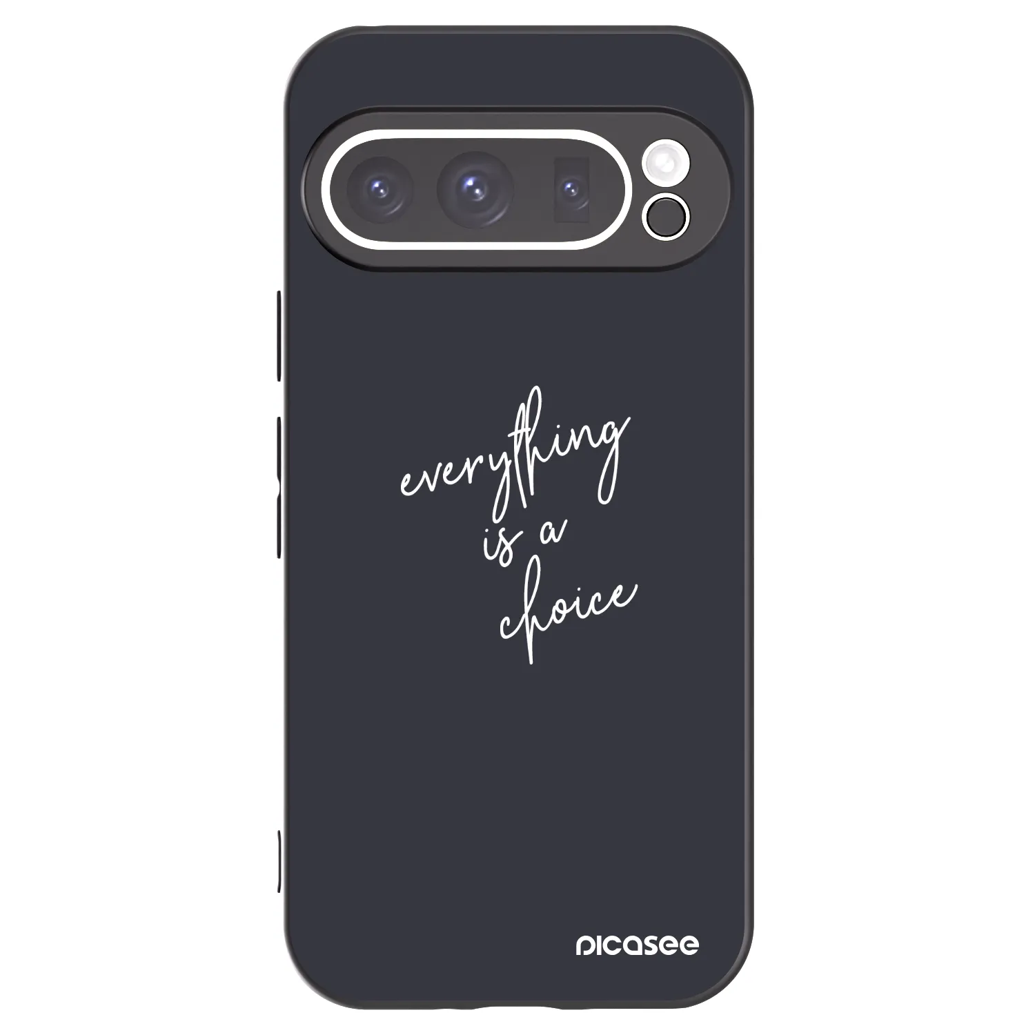 Picasee husă neagră din silicon pentru Google Pixel 9 Pro - Everything is a choice