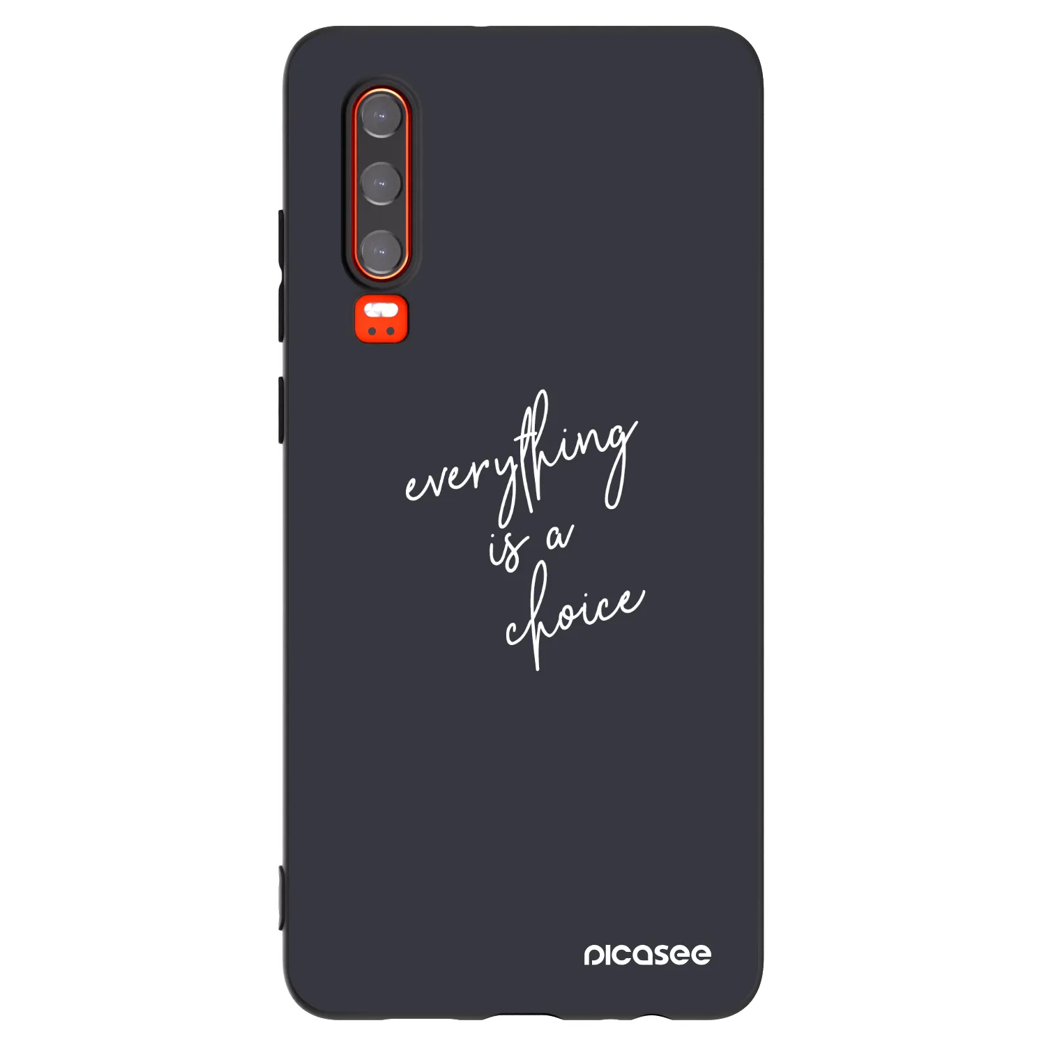 Picasee husă neagră din silicon pentru Huawei P30 - Everything is a choice